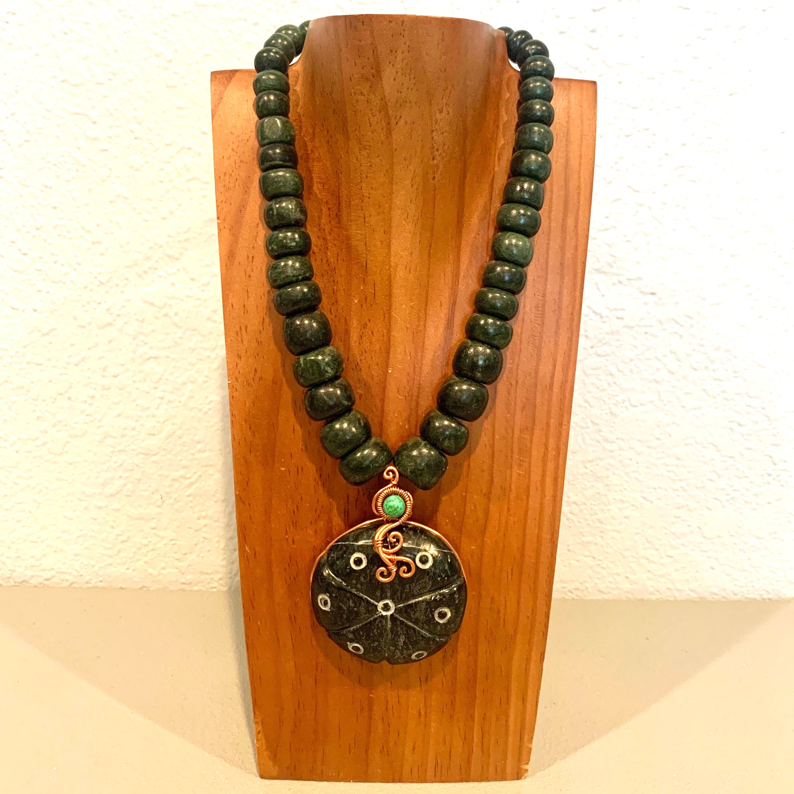 Necklace - Guatamala Jade Peyote 6