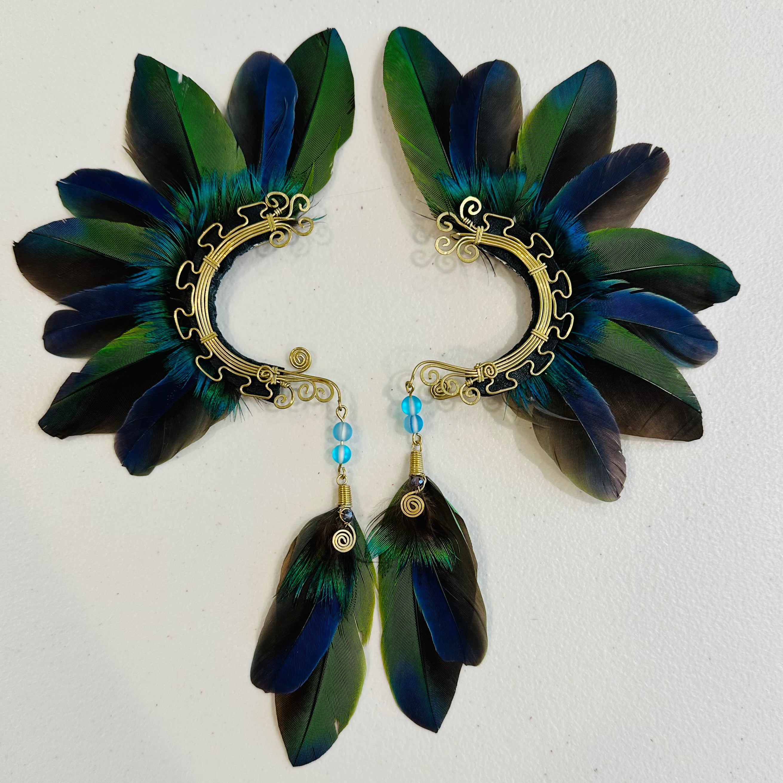 Feather wing cuff Earrings 932