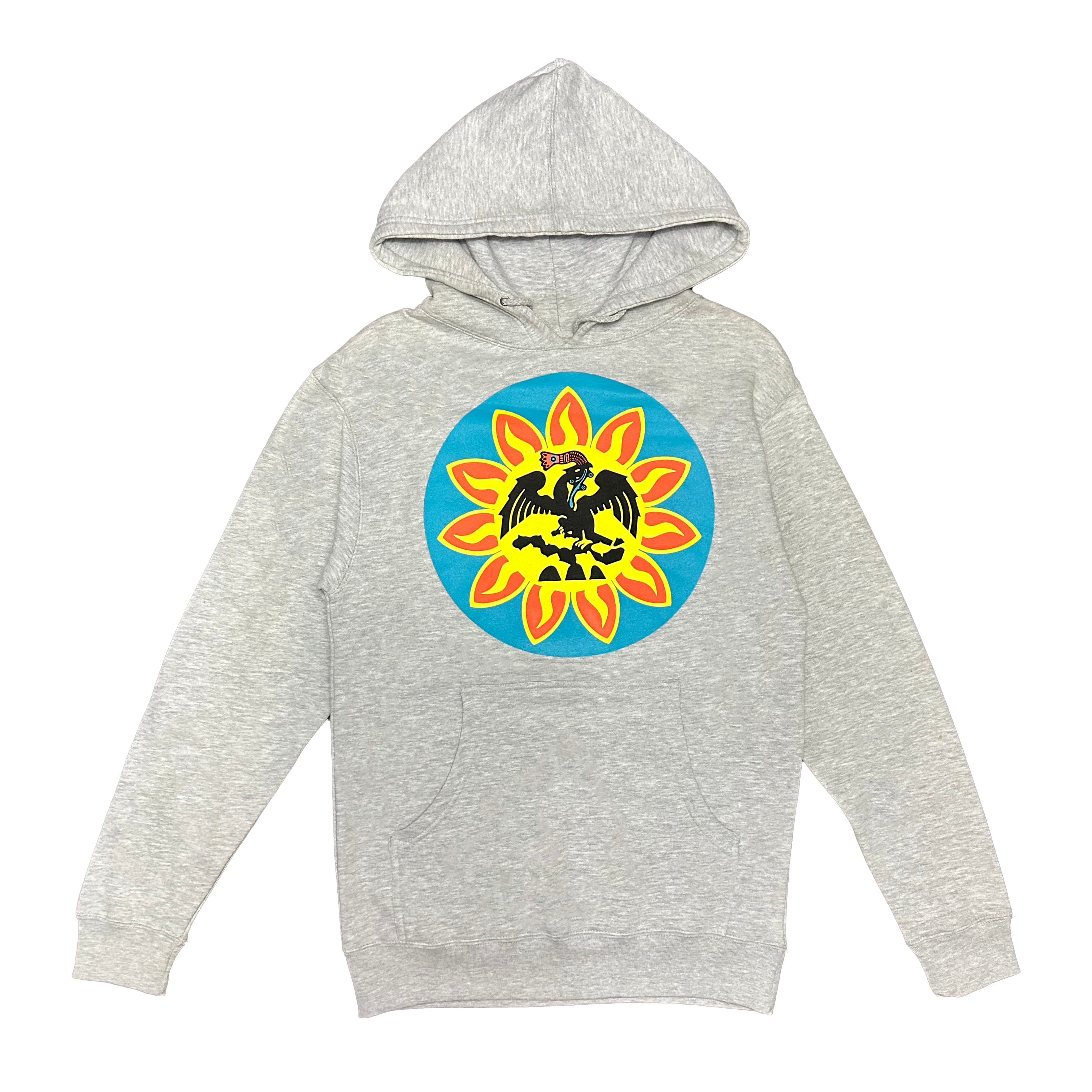 Hoodie - Mexica Flag - Grey