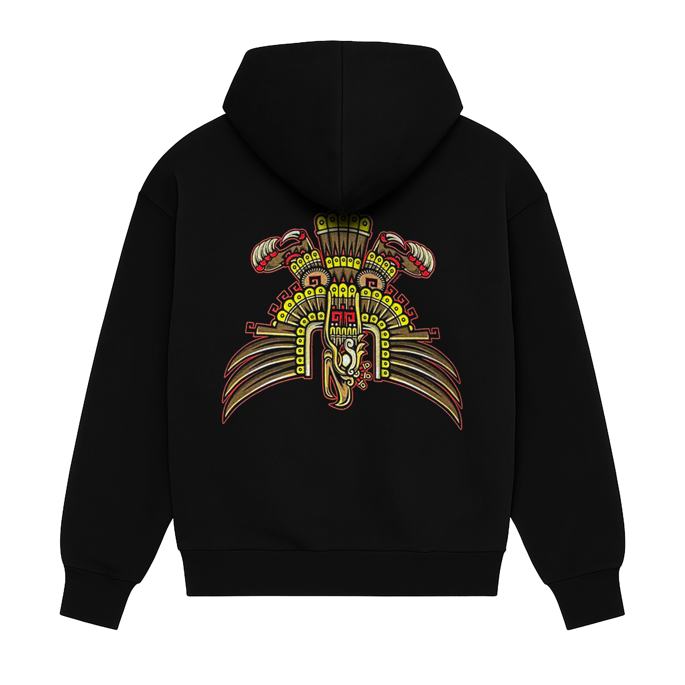 Hoodie full zip - Cuauhtemoc - Black