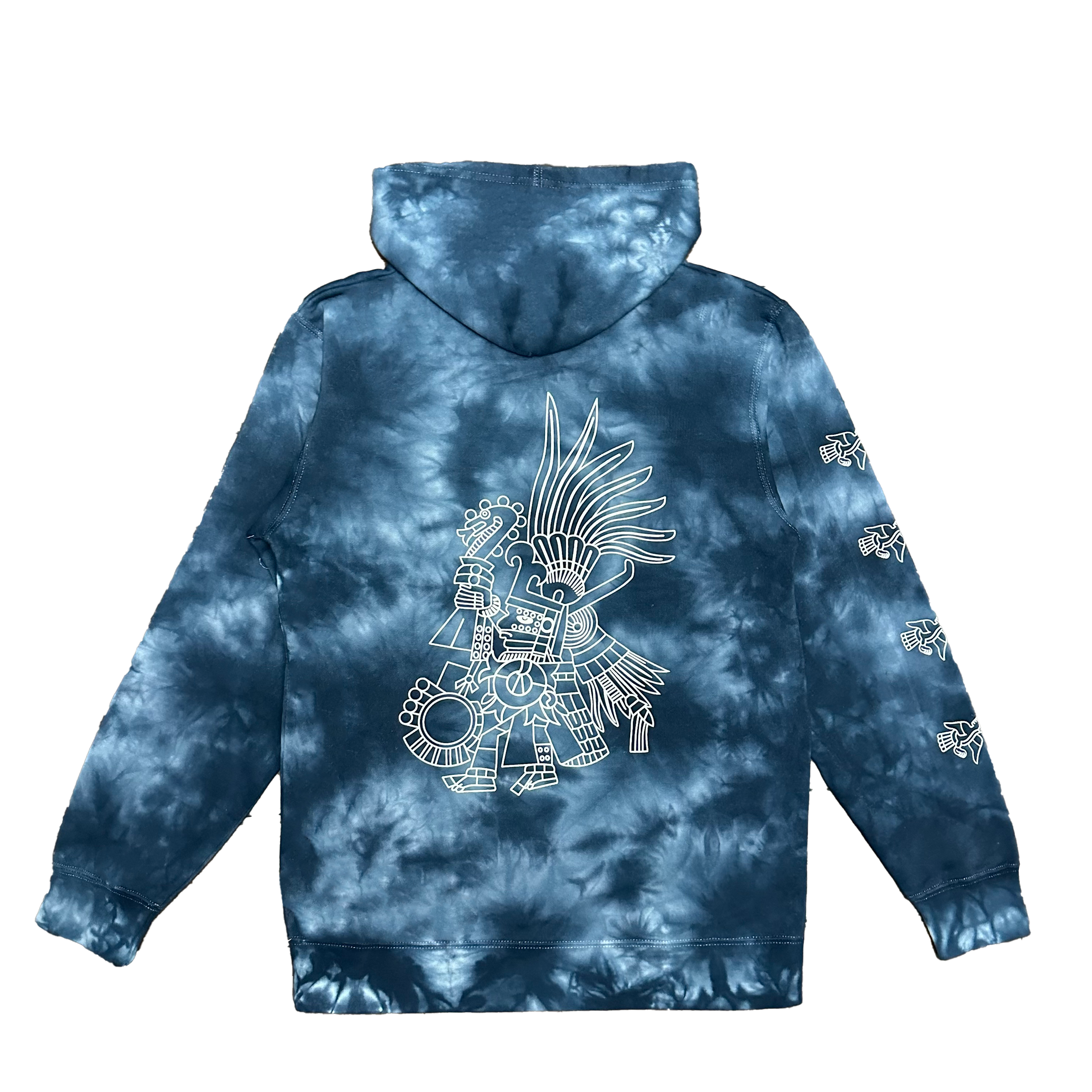 Hoodie - Huitzilopochtli - Navy Tie Dye