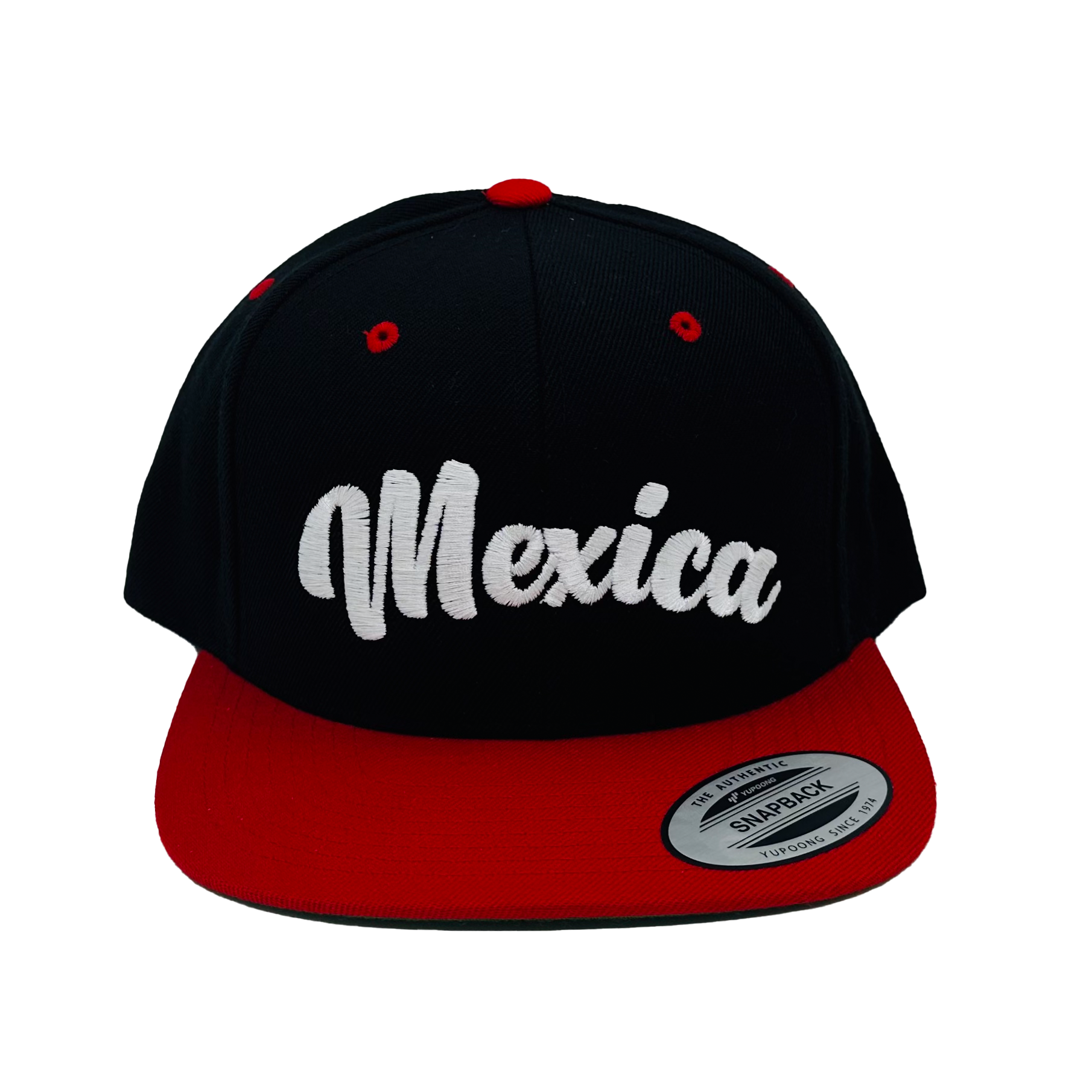 Snapback Hats - Mexica Black/Red