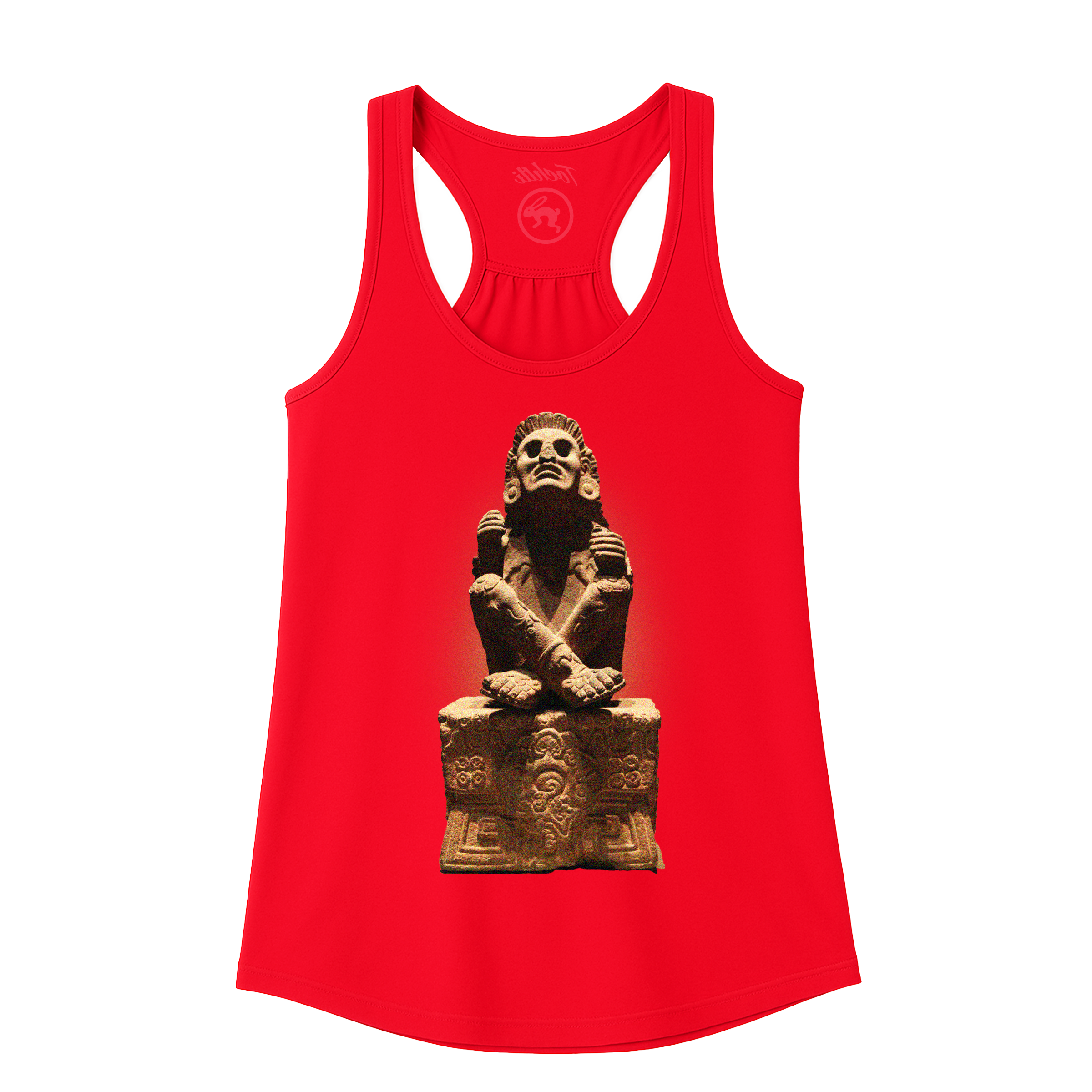 Ladies Tank Top - Flowy Razor Back - Xochipilli - Red