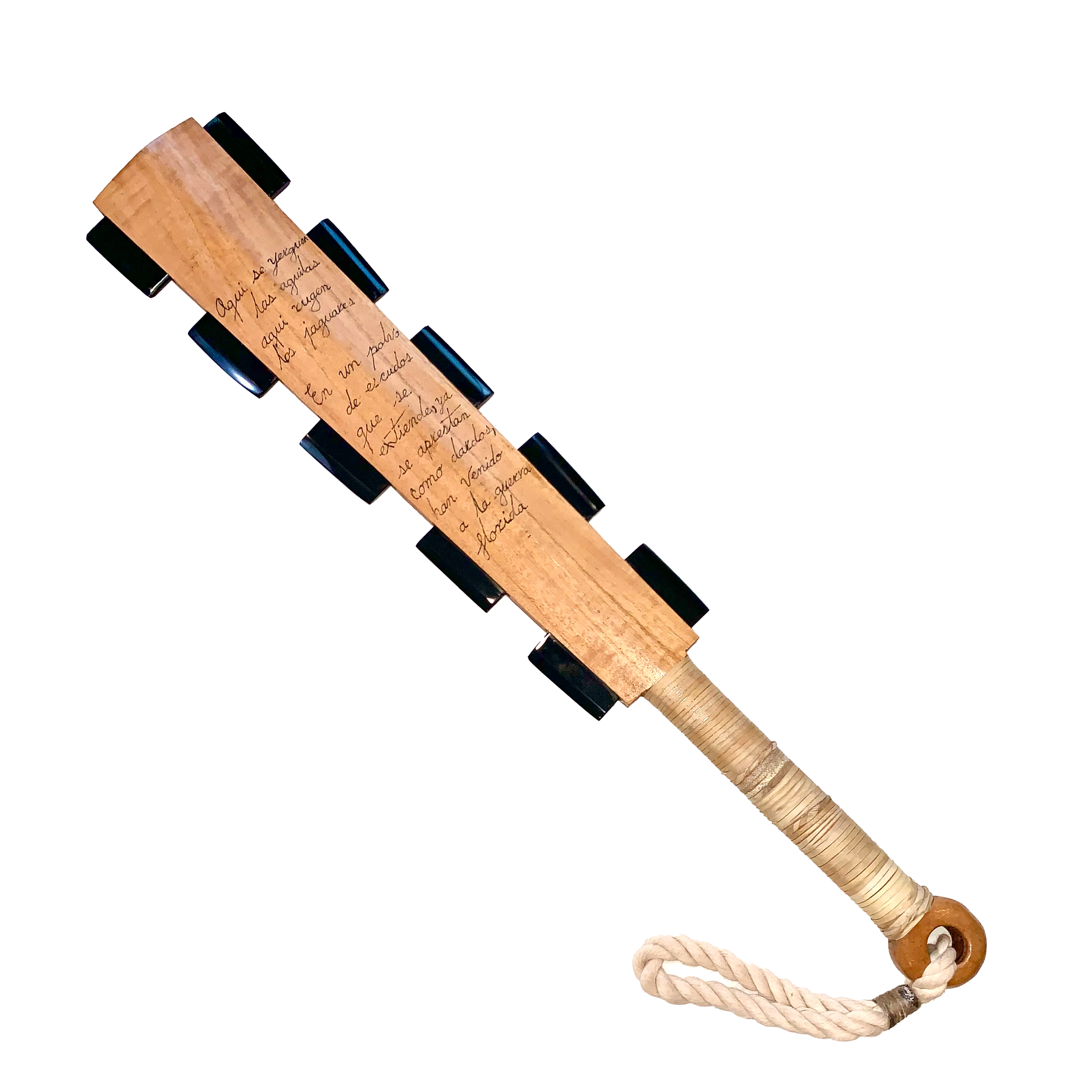 Macuahuitl (Aztec Club) - Eagle Feathers - 27"
