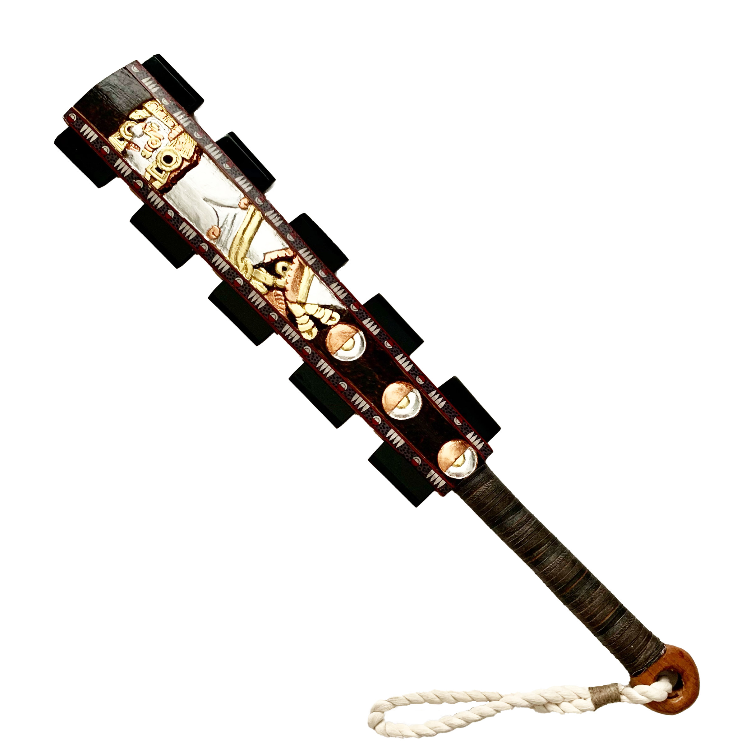 Macuahuitl (Aztec Club) 27” Coyolxauhqui – Tochtli Cultural Wear