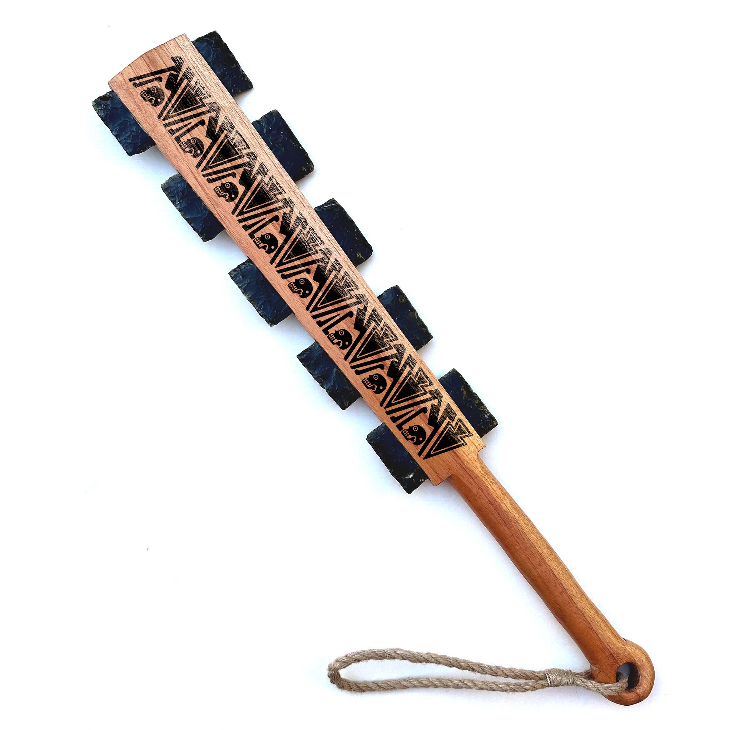 Macuahuitl (Aztec Club) - Mictlan - 27” – Tochtli Cultural Wear
