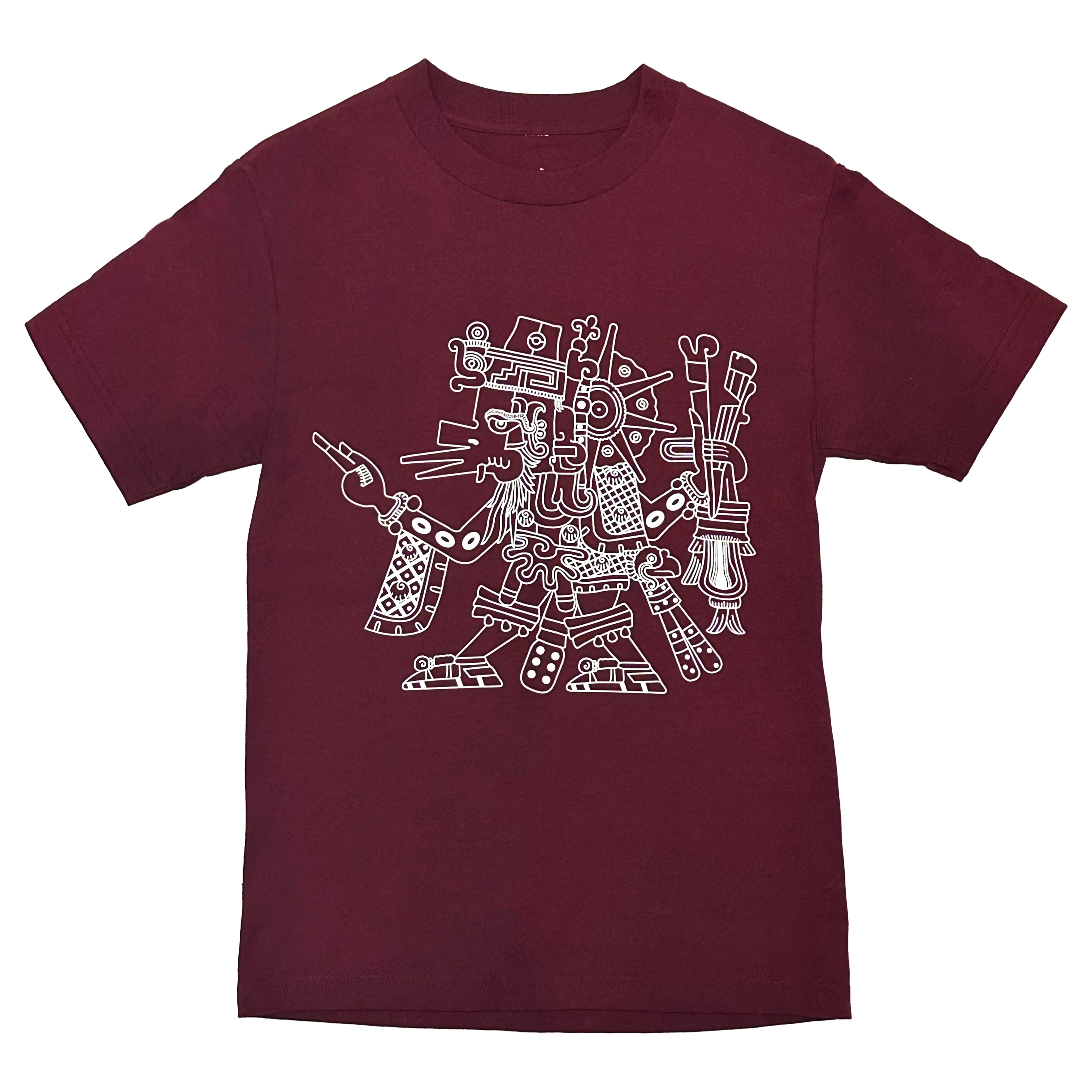 Top - Quetzalcoatl 2 - Maroon