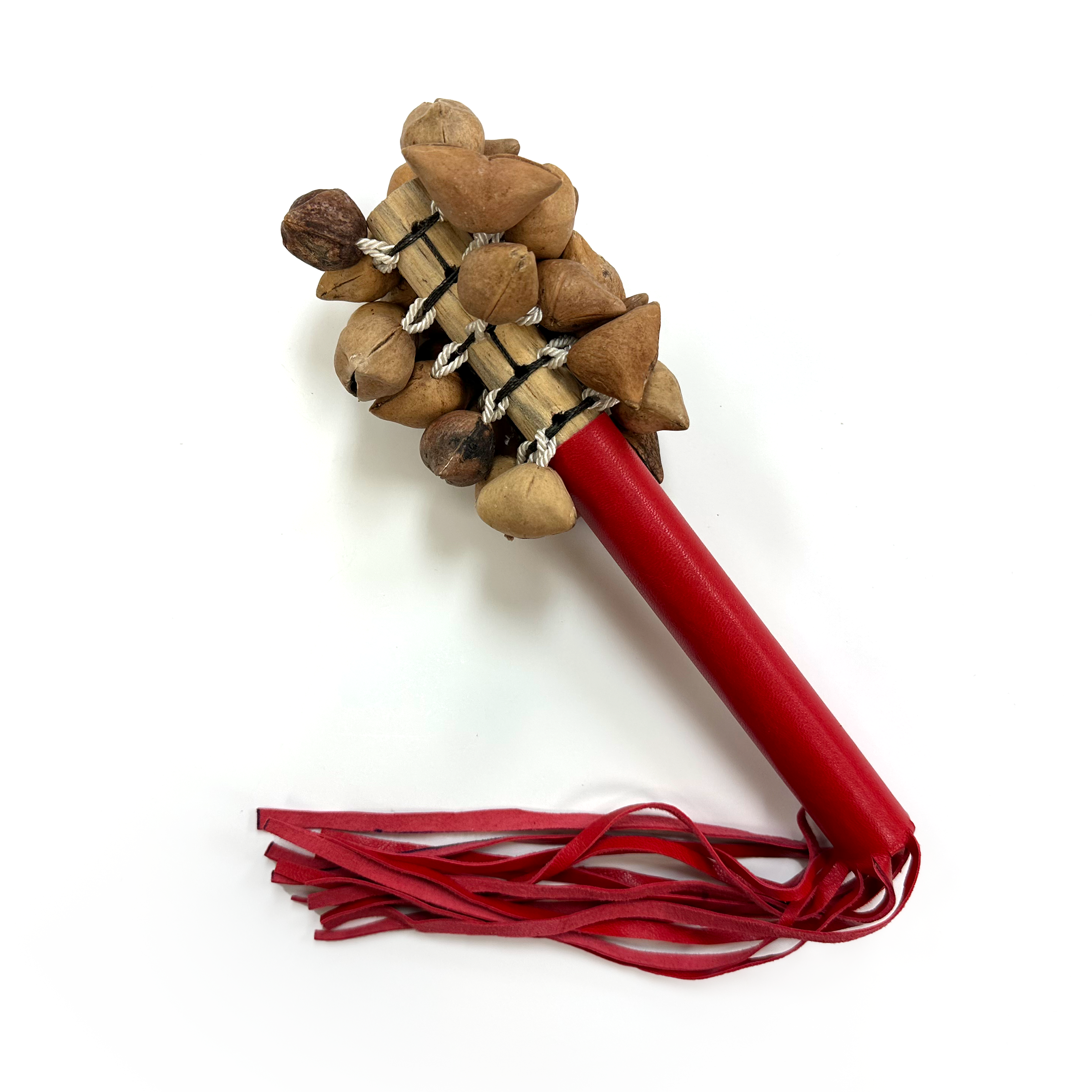 Aztec Dance - Sonaja | Rattle - Ayoyotes - Red – Tochtli Cultural Wear