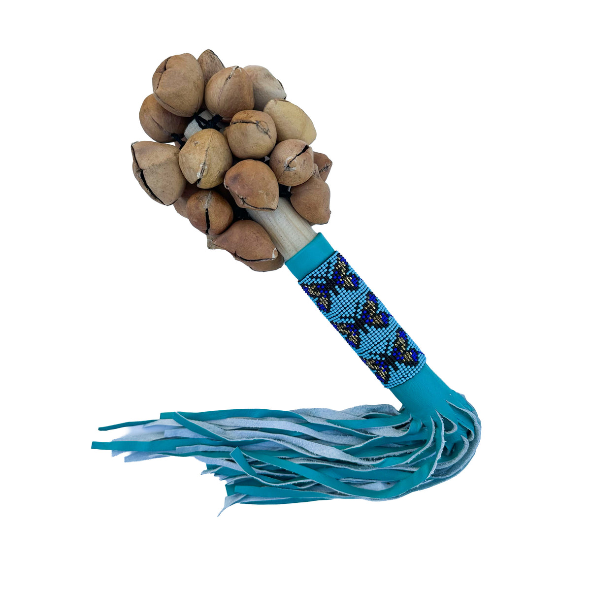Sonaja (Rattle) - Ayoyotes with beads - 122