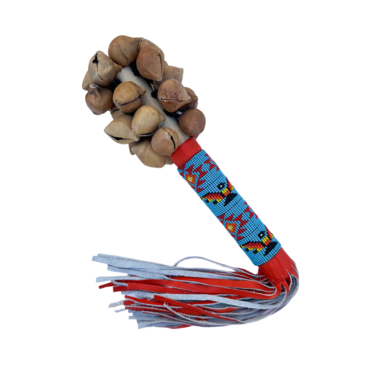 Sonaja (Rattle) - Ayoyotes with beads - 123