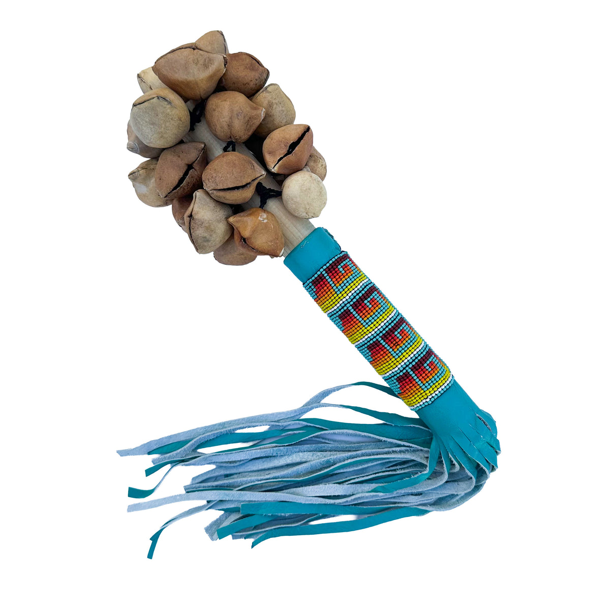 Sonaja (Rattle) - Ayoyotes with beads - 128