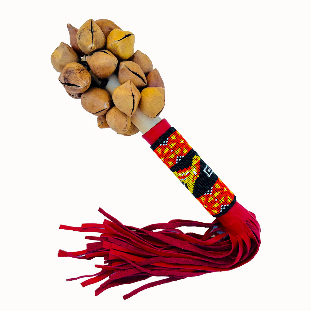 Sonaja (Rattle) - Ayoyotes with beads - 131