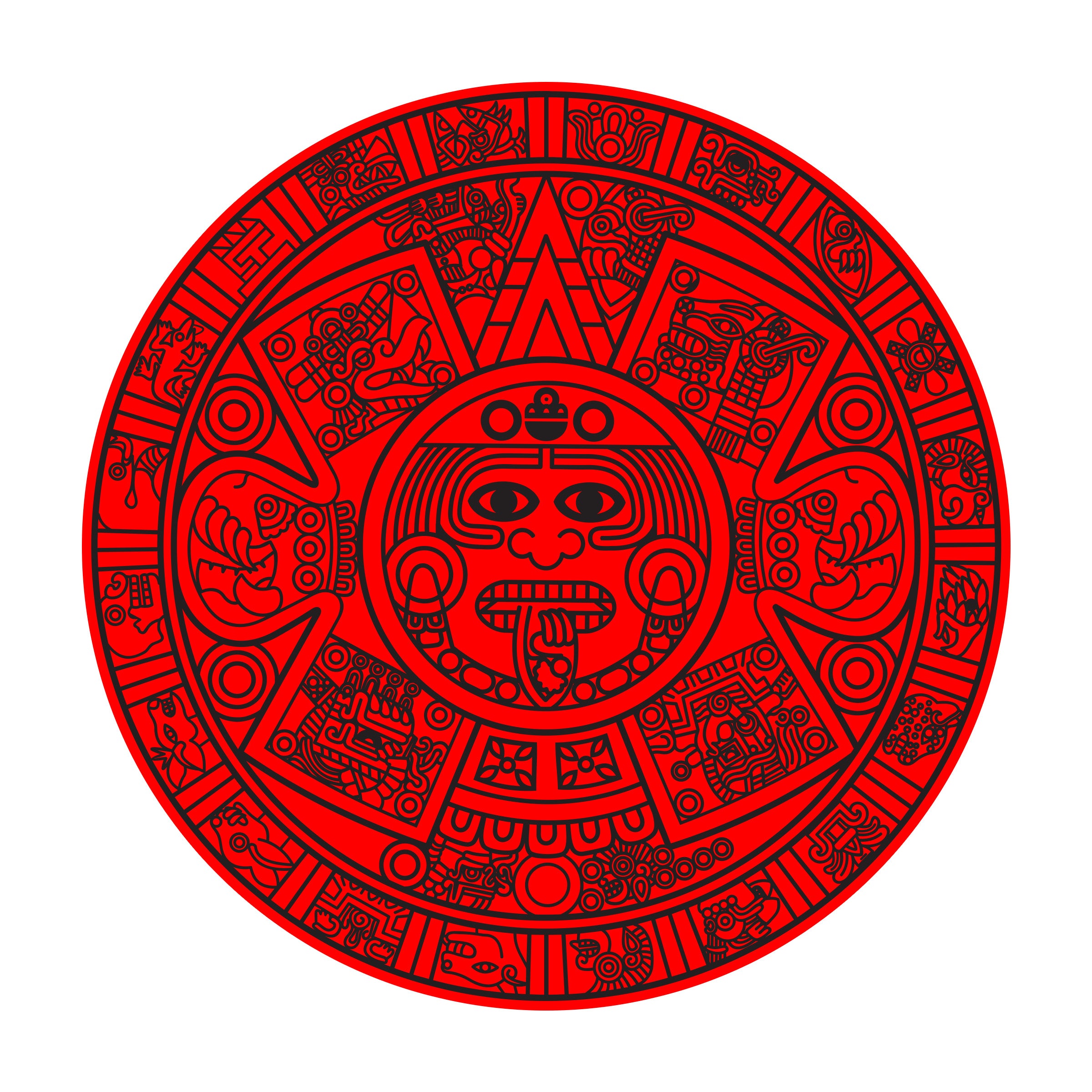 Sticker - Aztec Calendar 3”