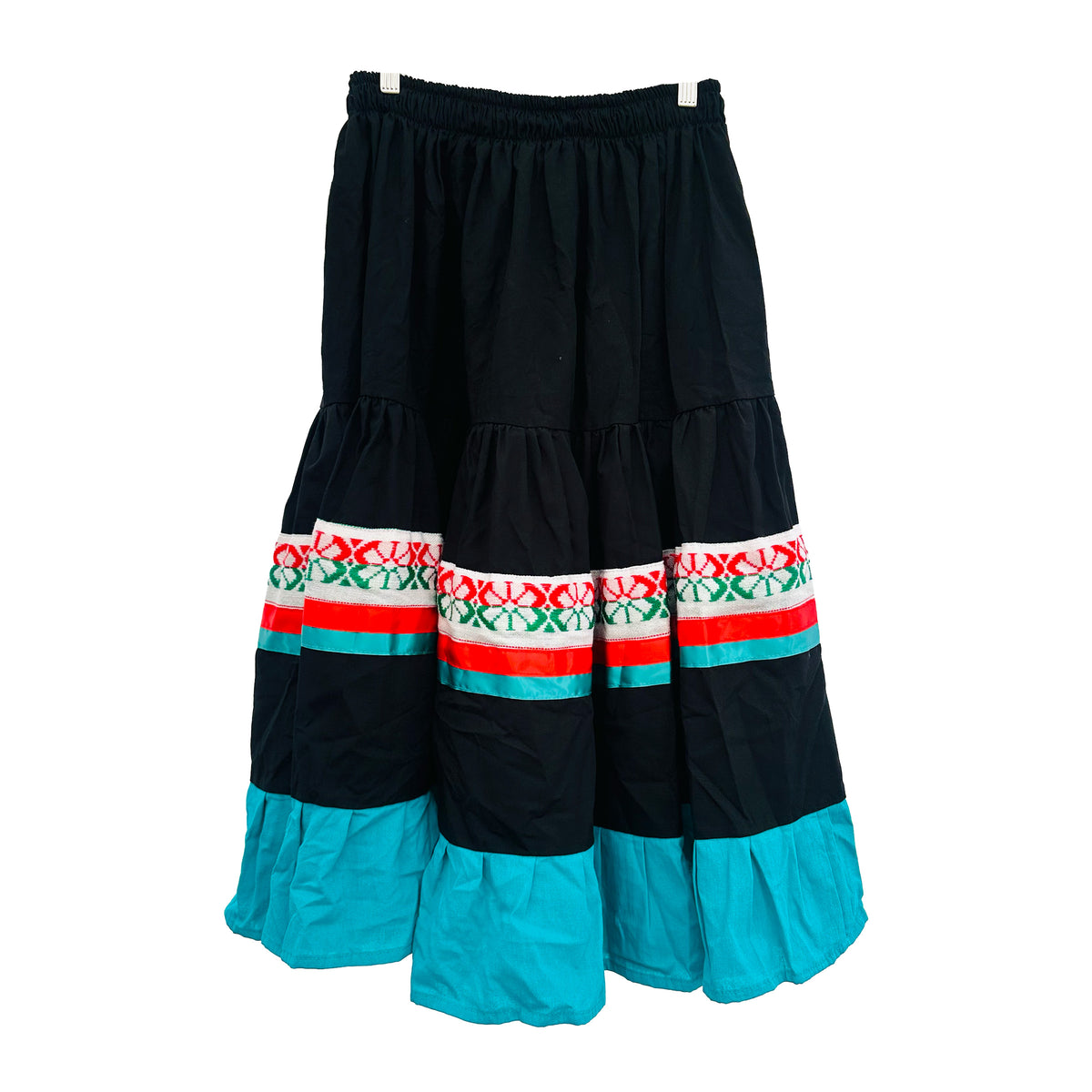 Dance Skirt - Black & Teal