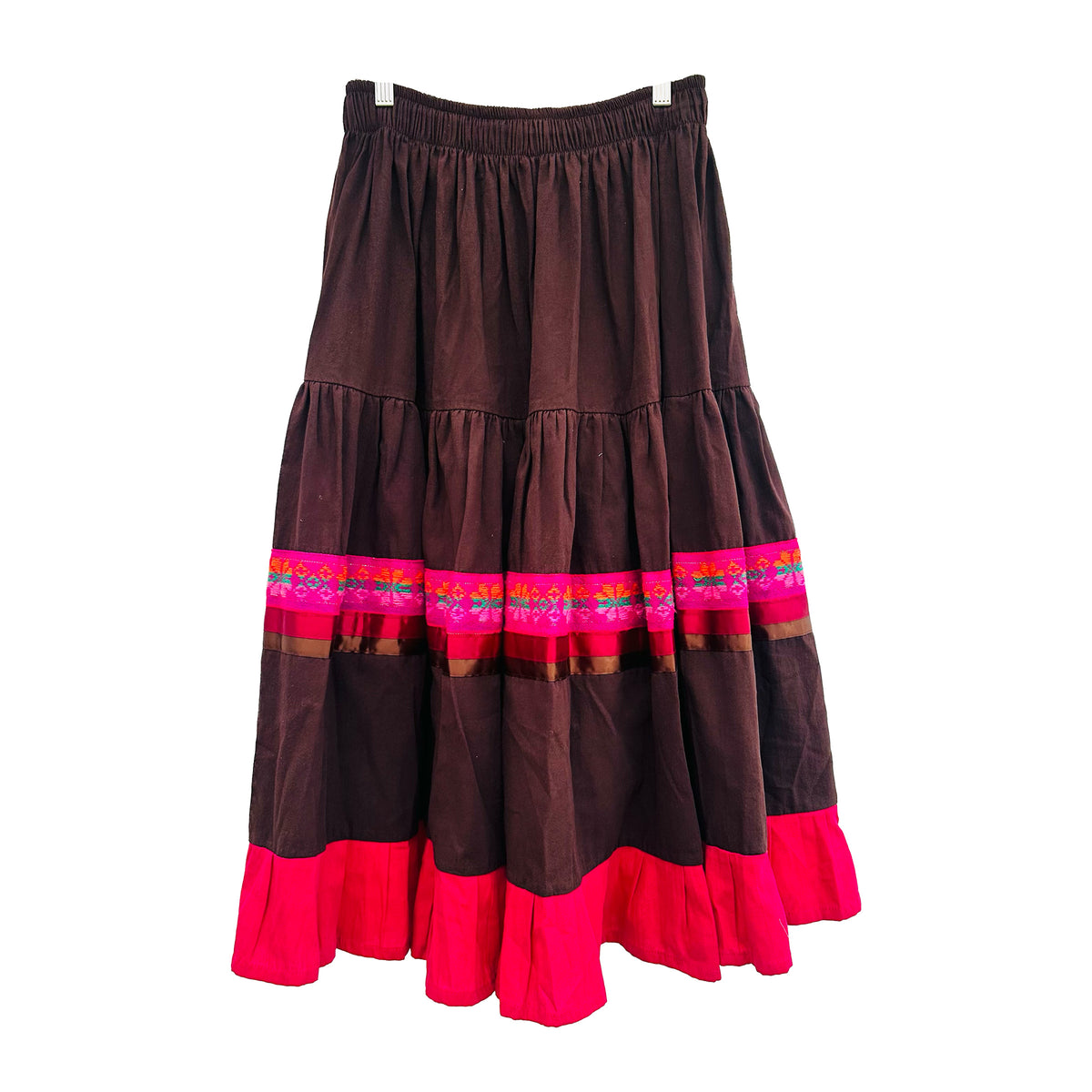 Dance Skirt - Maroon & Red
