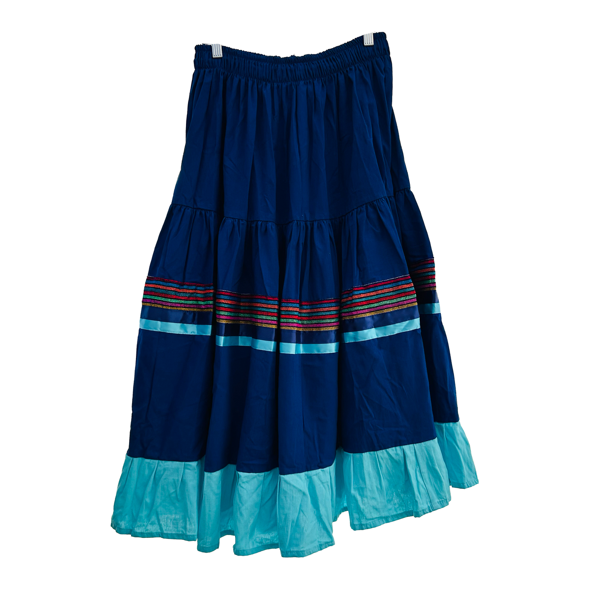 Dance Skirt - Navy & Turquoise
