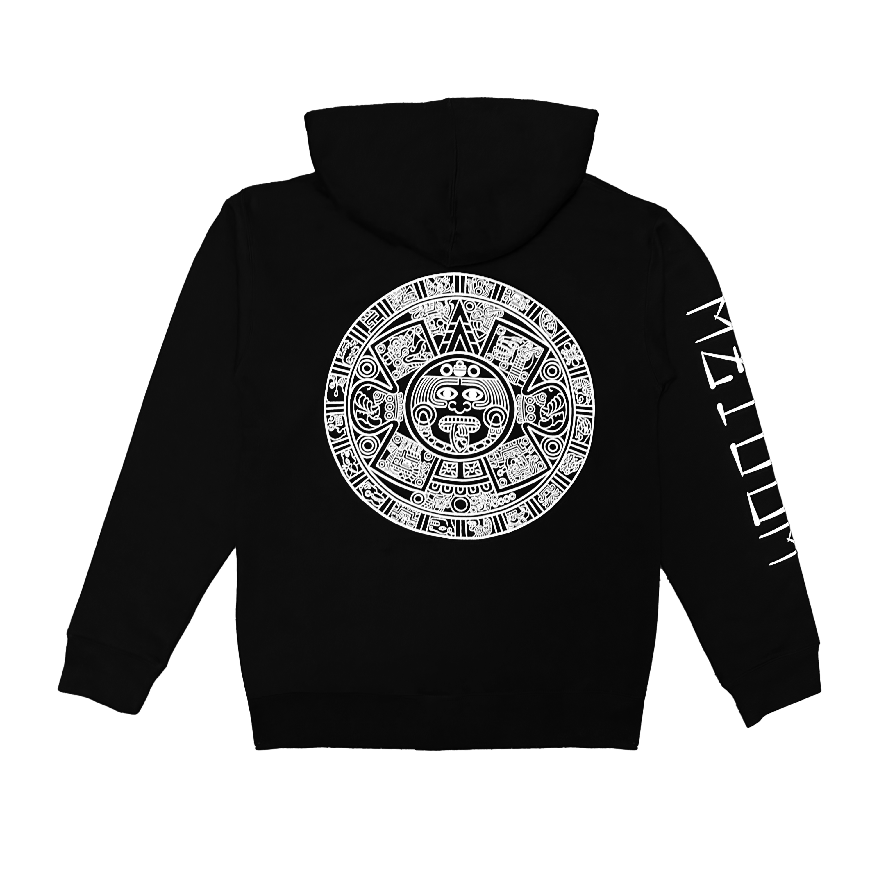 Hoodie - Aztec Calendar - Black