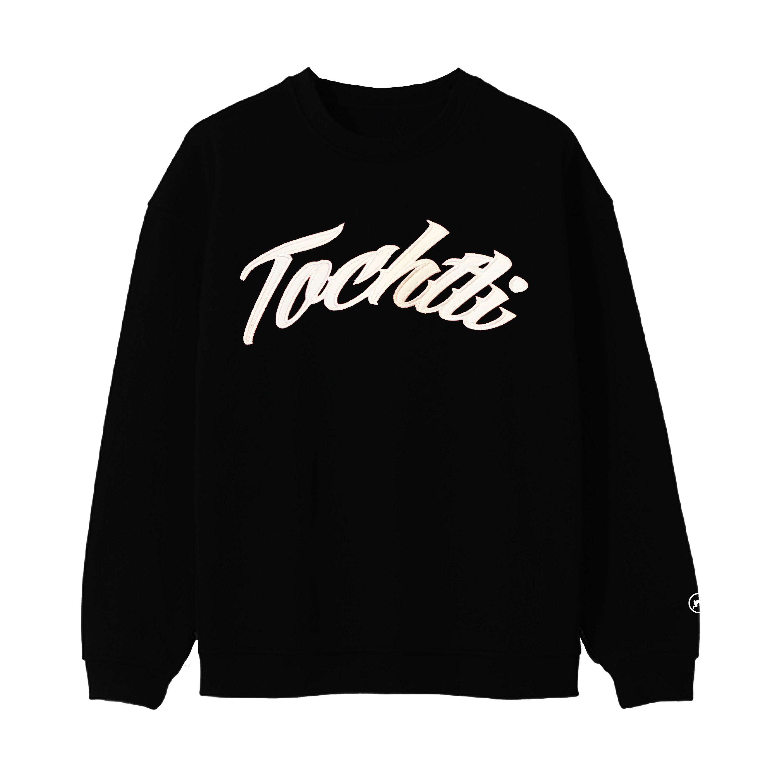 Crewneck - Unisex Embroidered Tochtli logo black