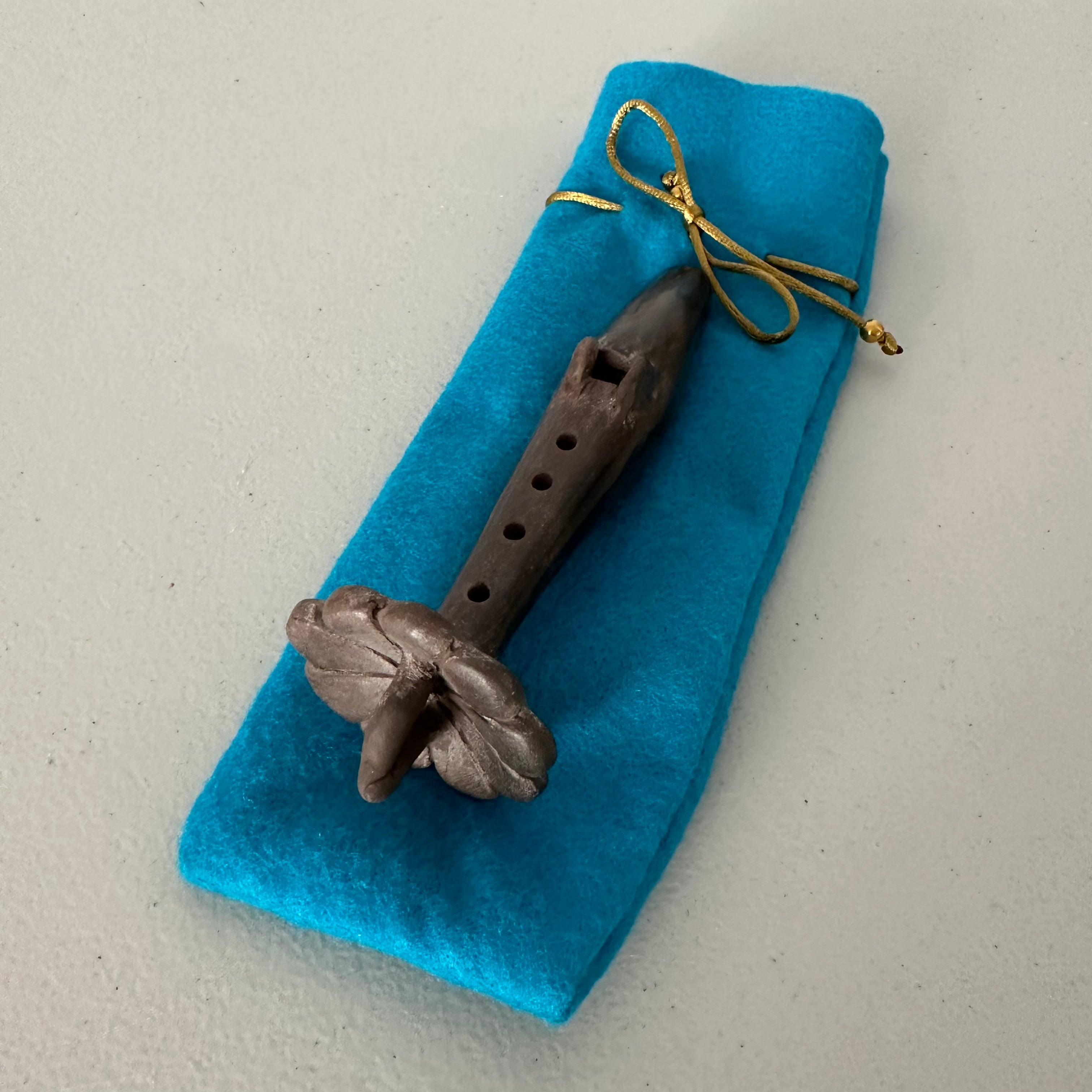 Clay Flute - Aztec Pre-Colombian 4 holes