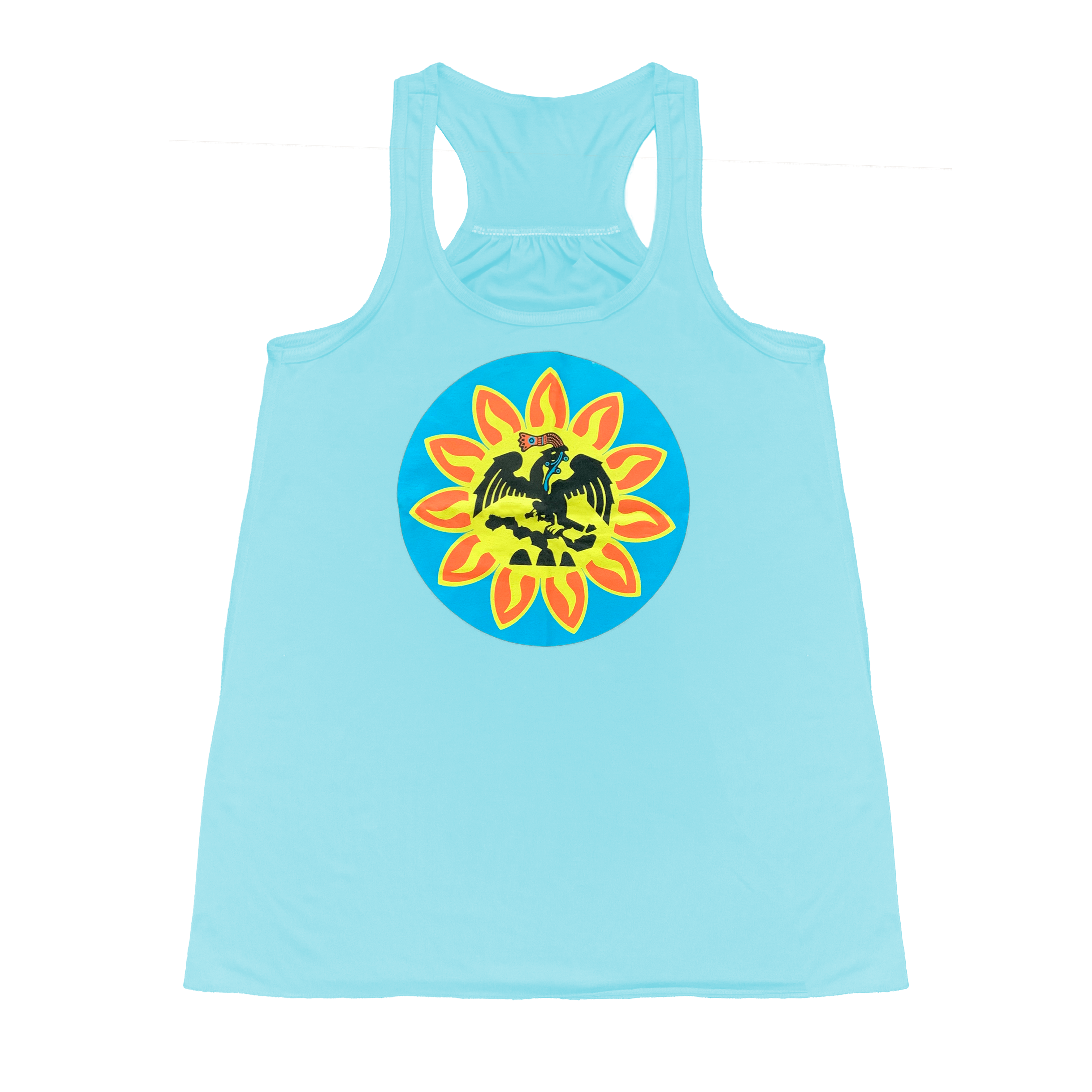 Tank Top - Ladies Flowy Razor Back - Mexica Flag