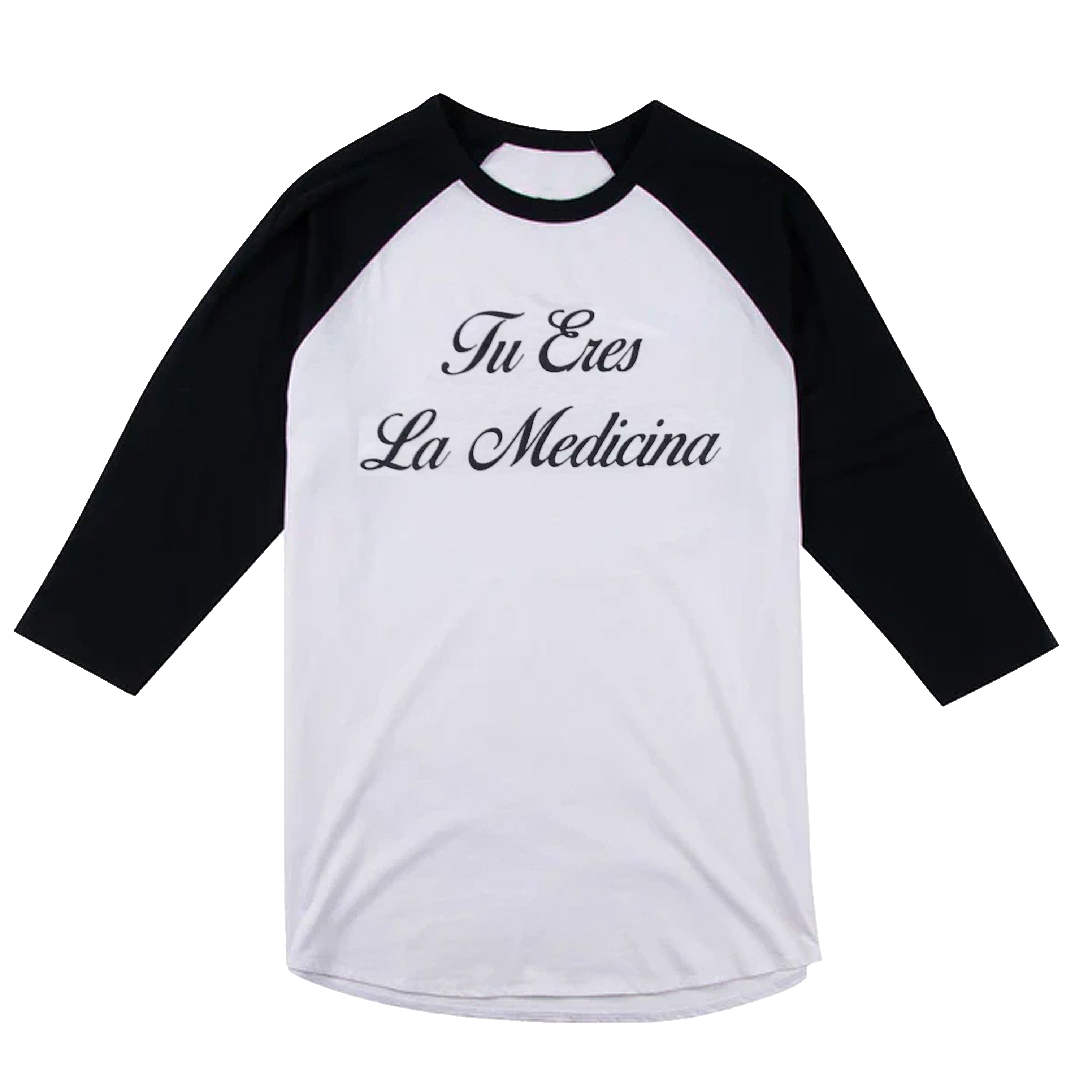 Baseball Top - Tu Eres La Medicina - Black