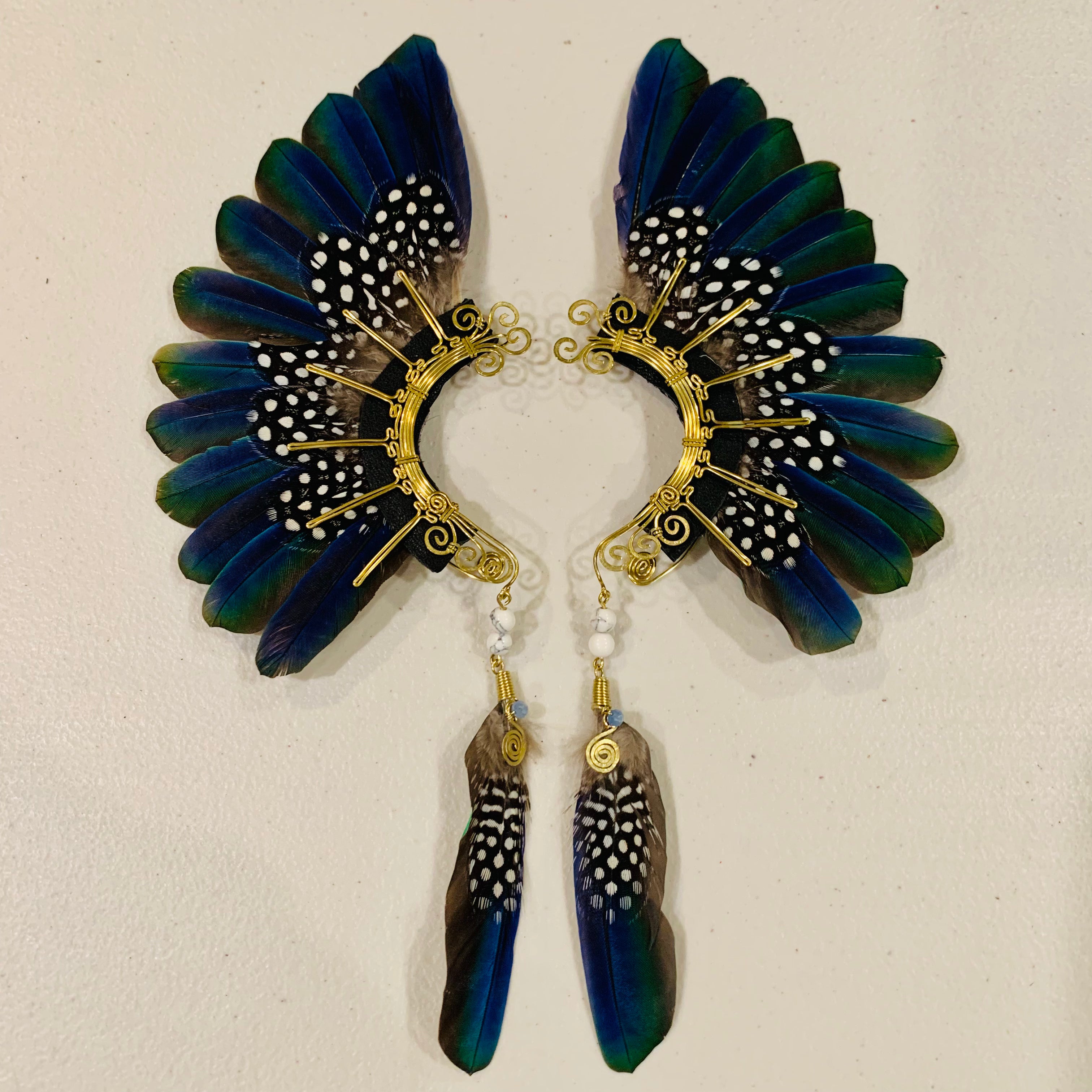 Feather wing cuff Earrings 807