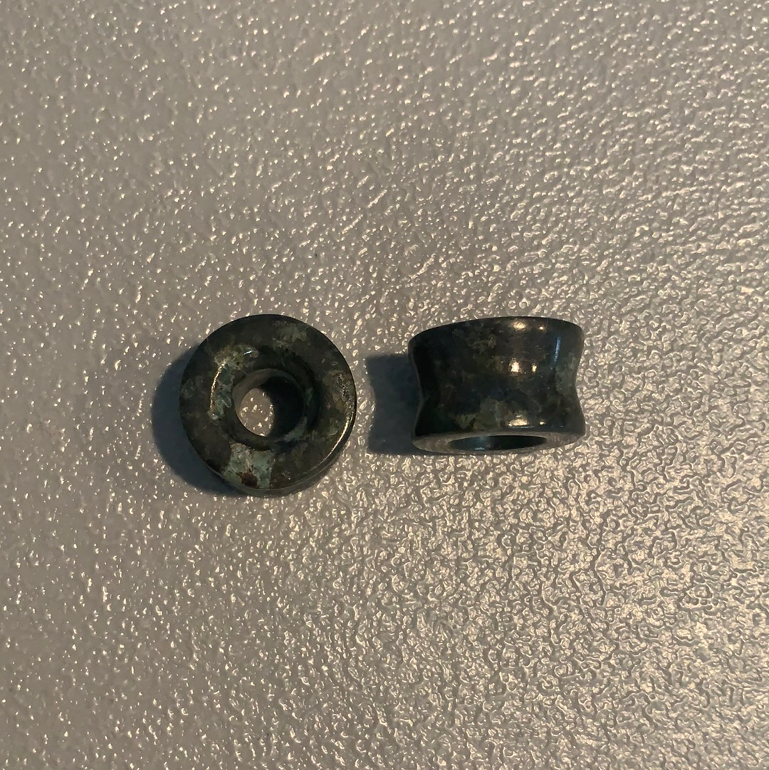Earrings Jade plugs 15/16”