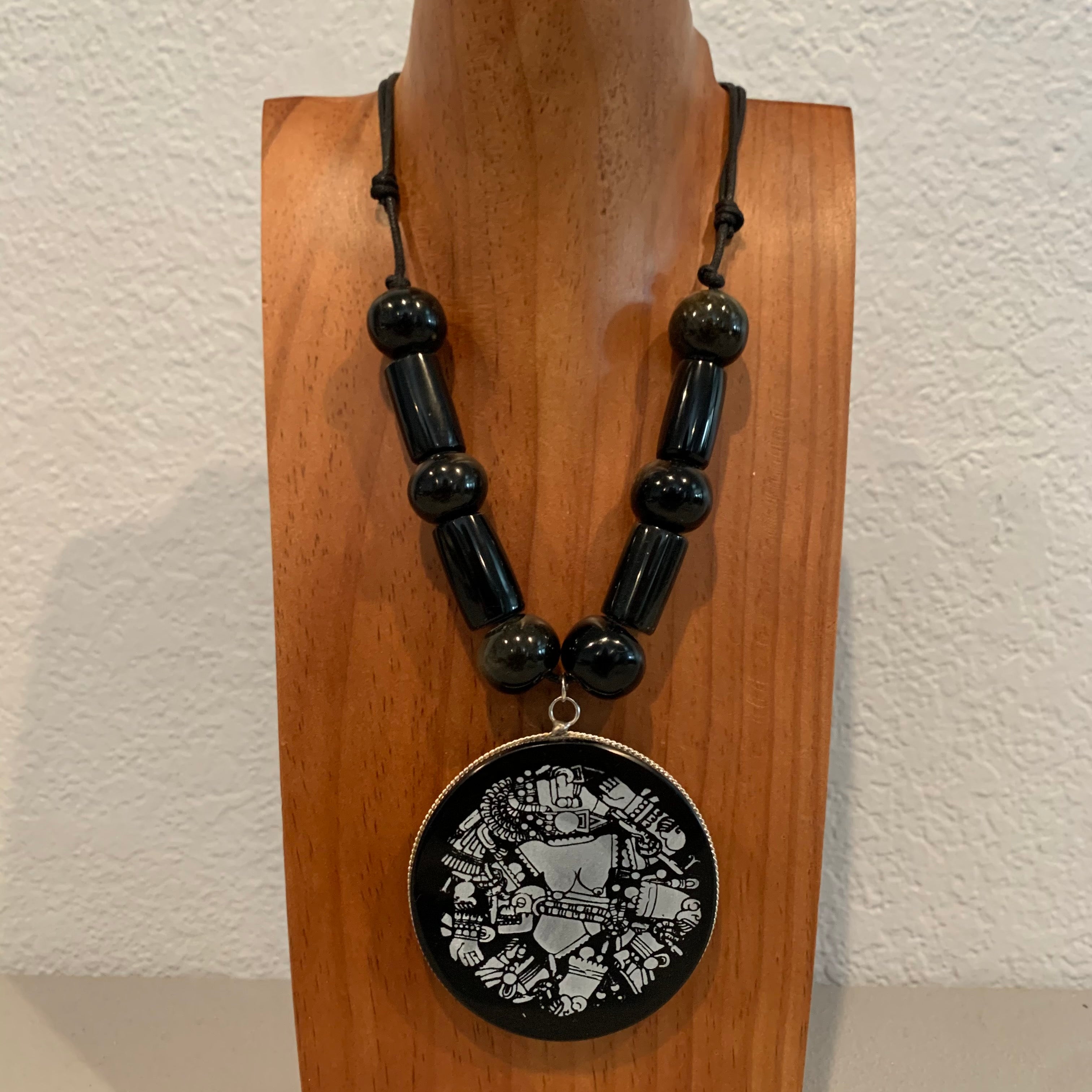 Necklace - Obsidian Coyolxauhqui