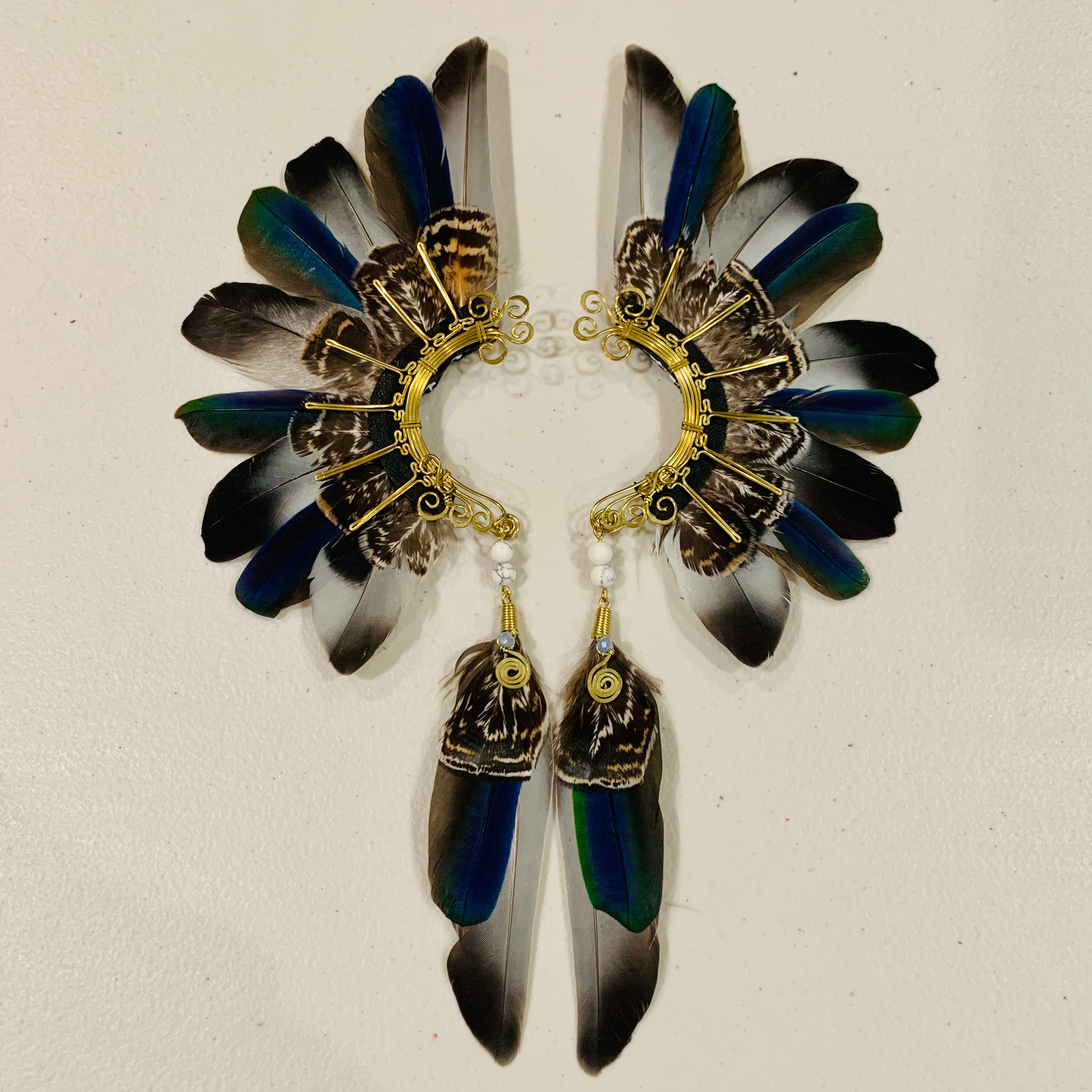 Feather wing cuff Earrings 805