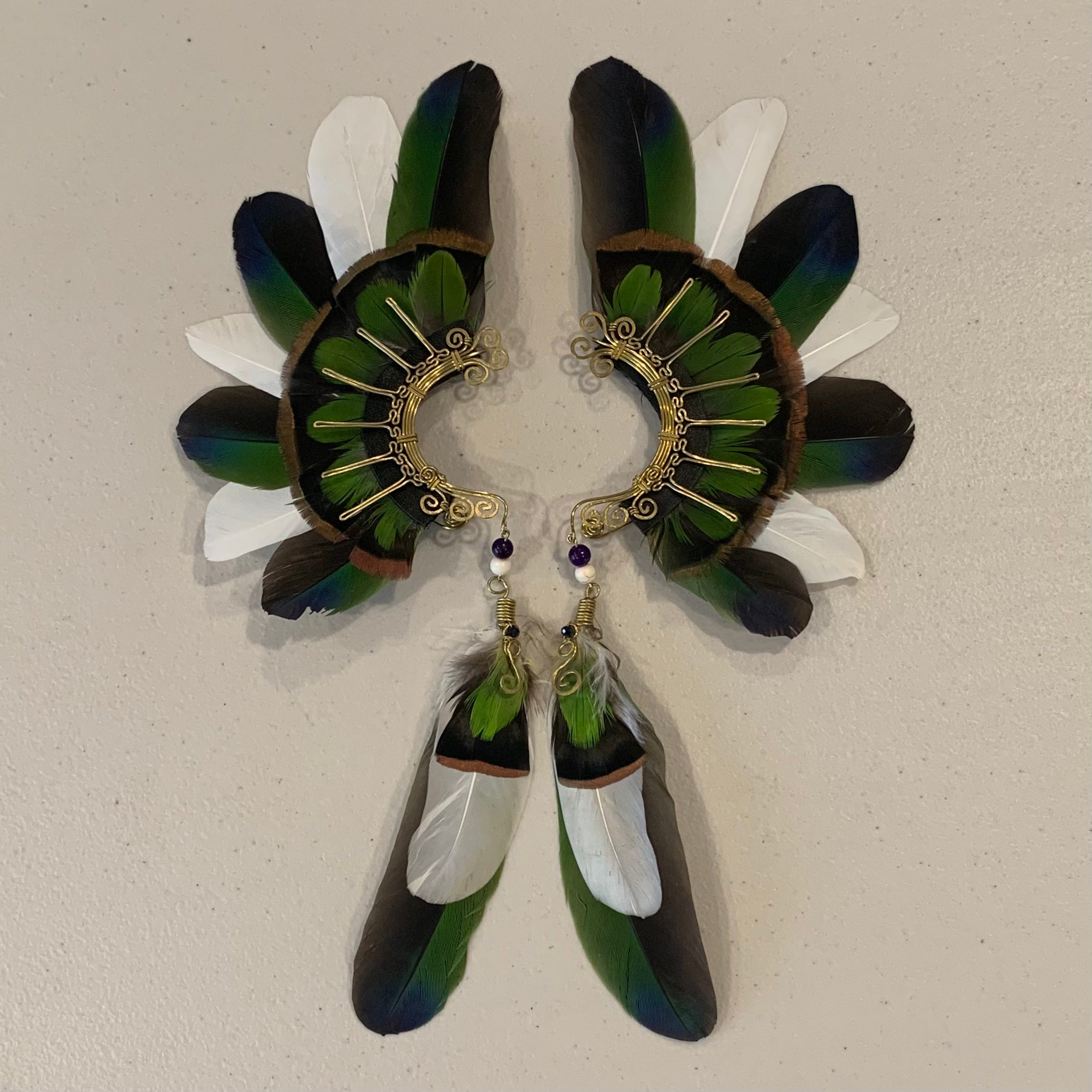 Feather wing Earrings 594