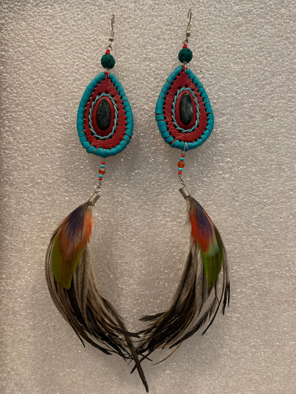 Leather n Feather Earrings 70