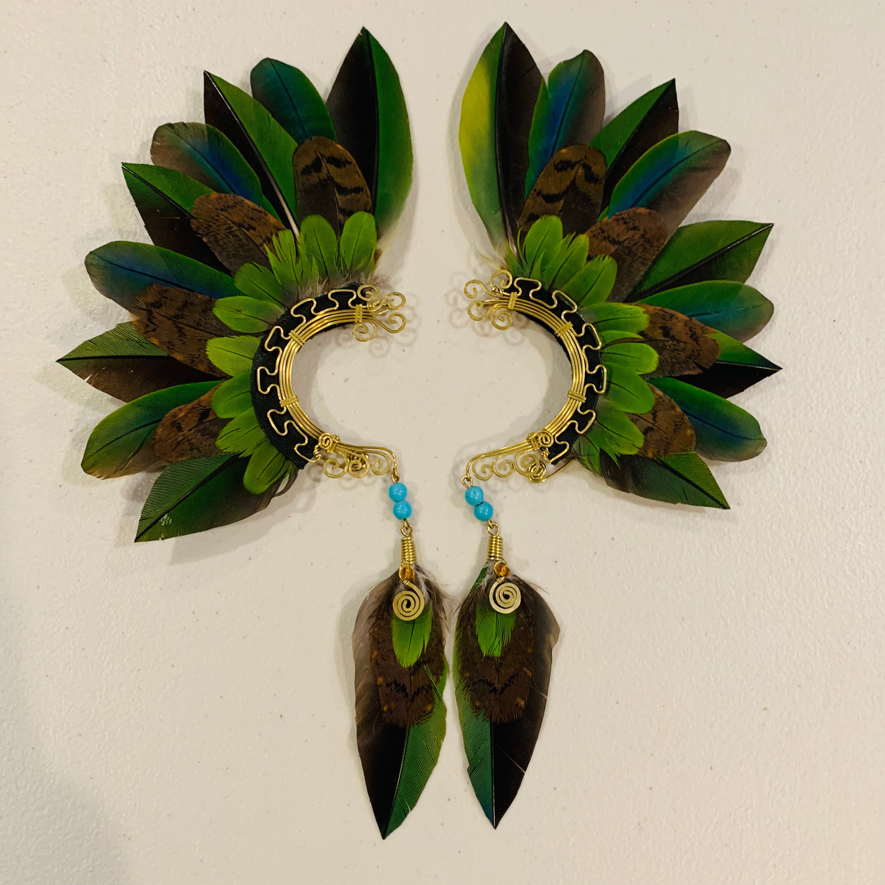 Feather wing cuff Earrings 878