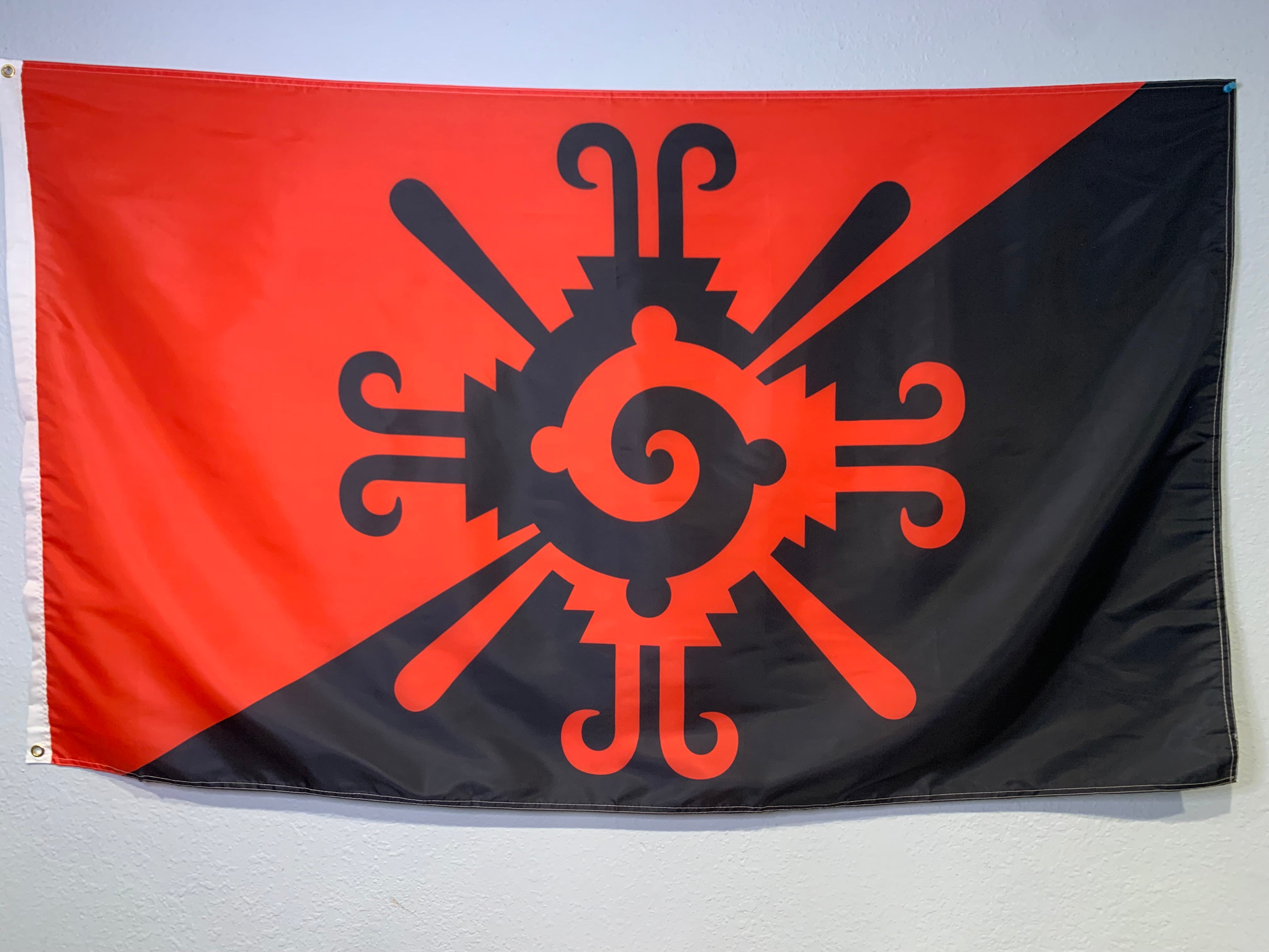 Flag - Hunab Ku|Nahui Papalotl 3’ x 5’