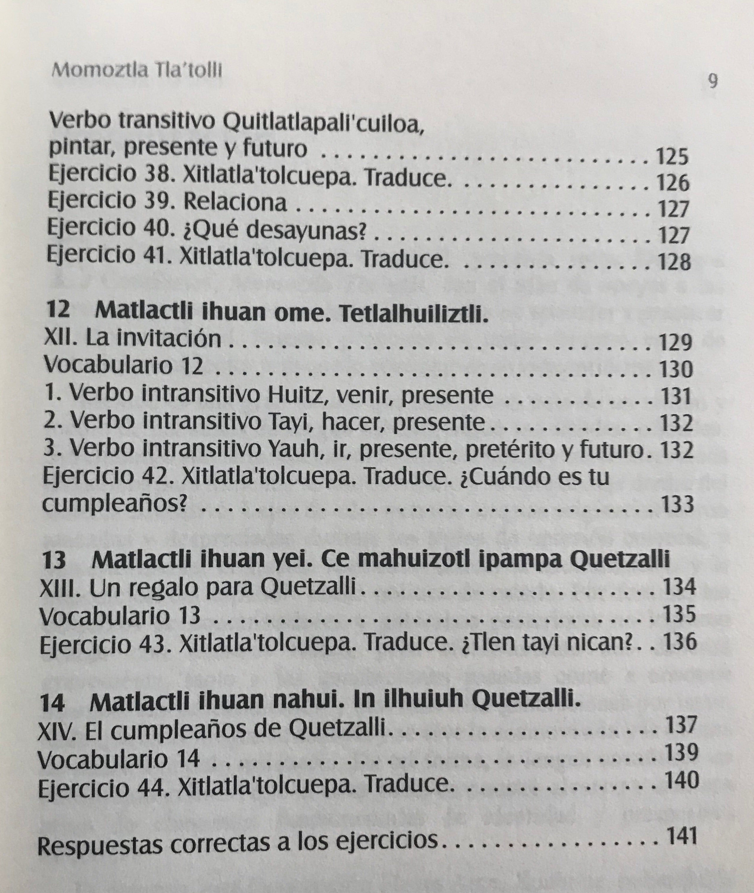 Book and CDs - Nahuatl Language Momoztla Tlatolli