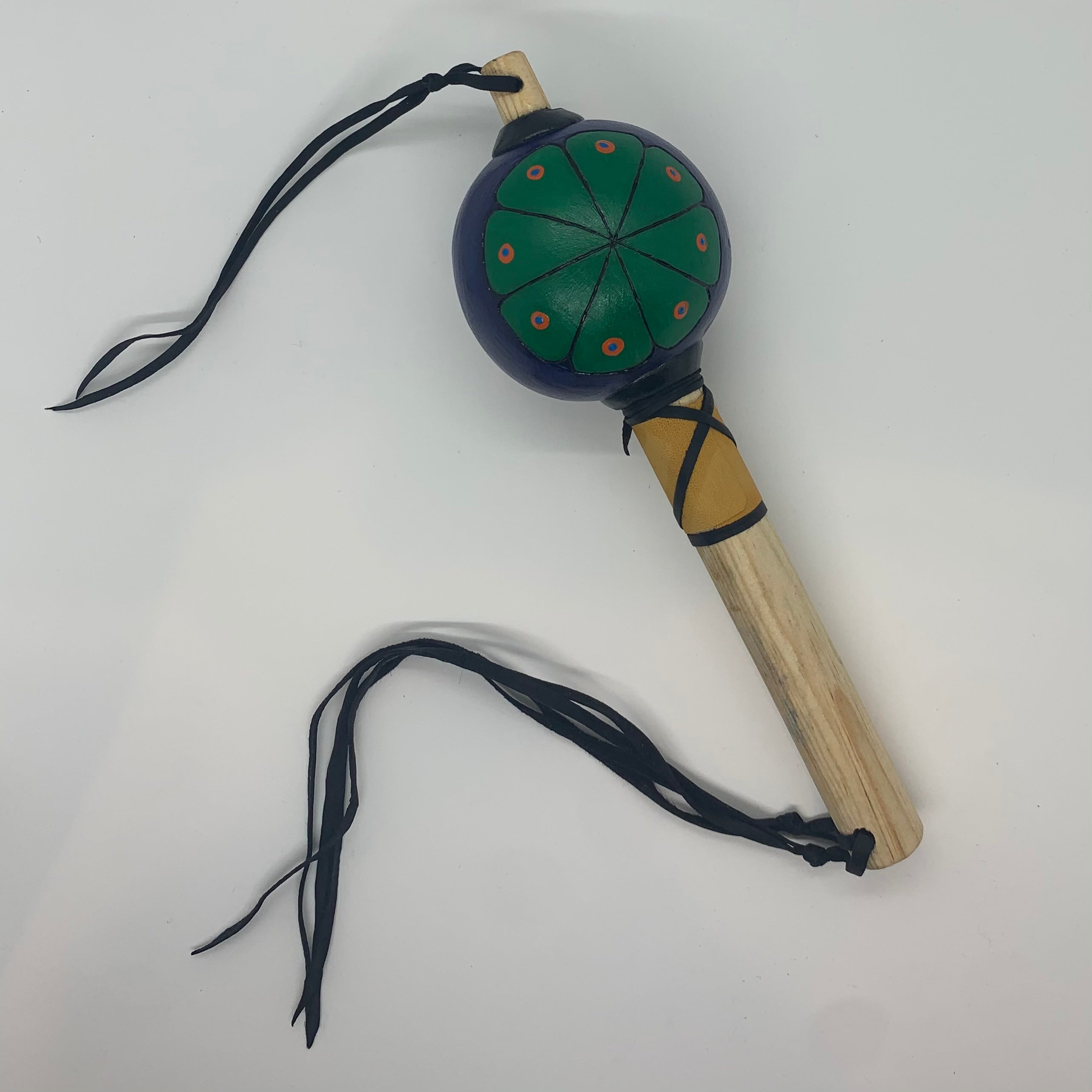 Aztec Dance Rattle painted 15