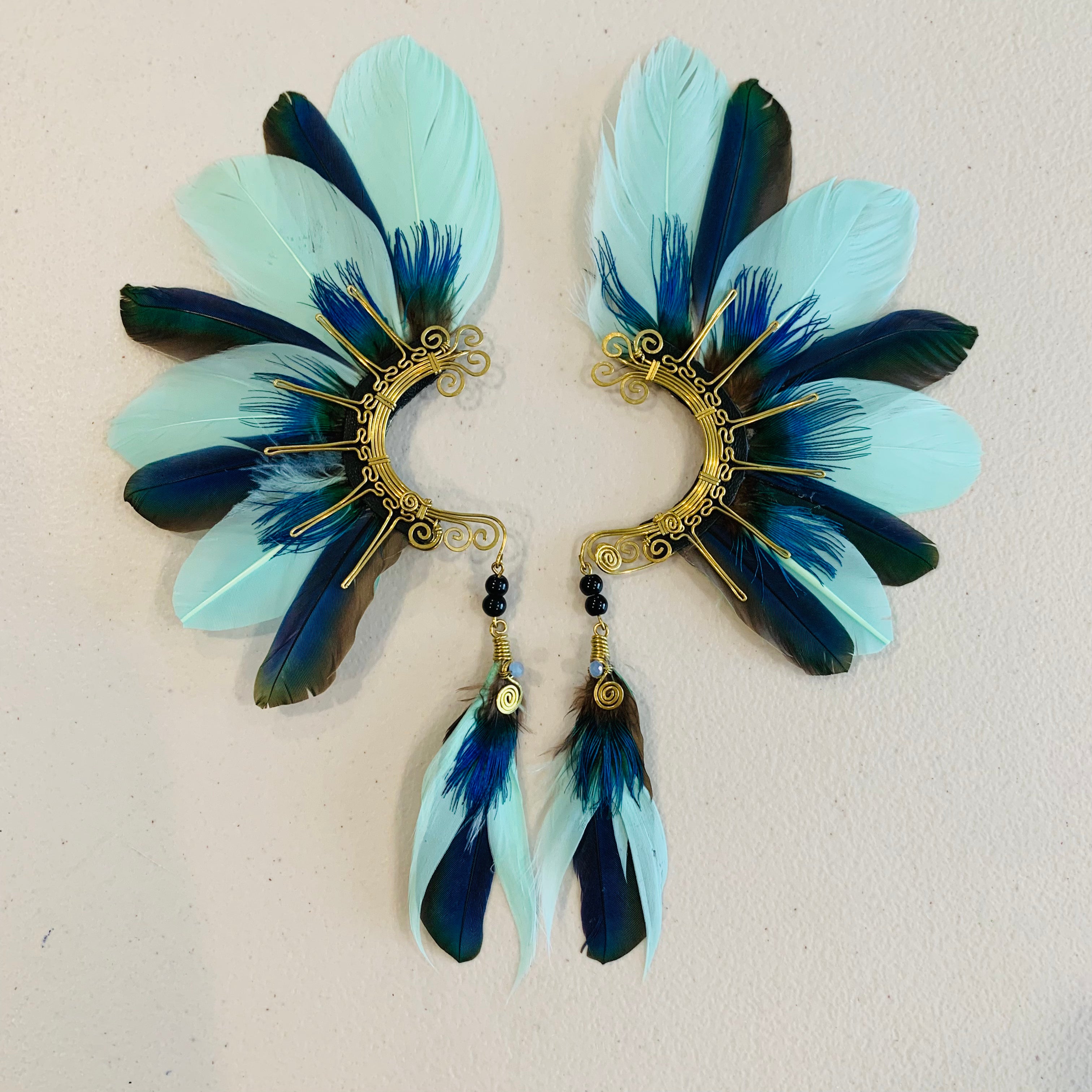 Feather wing cuff Earrings 891