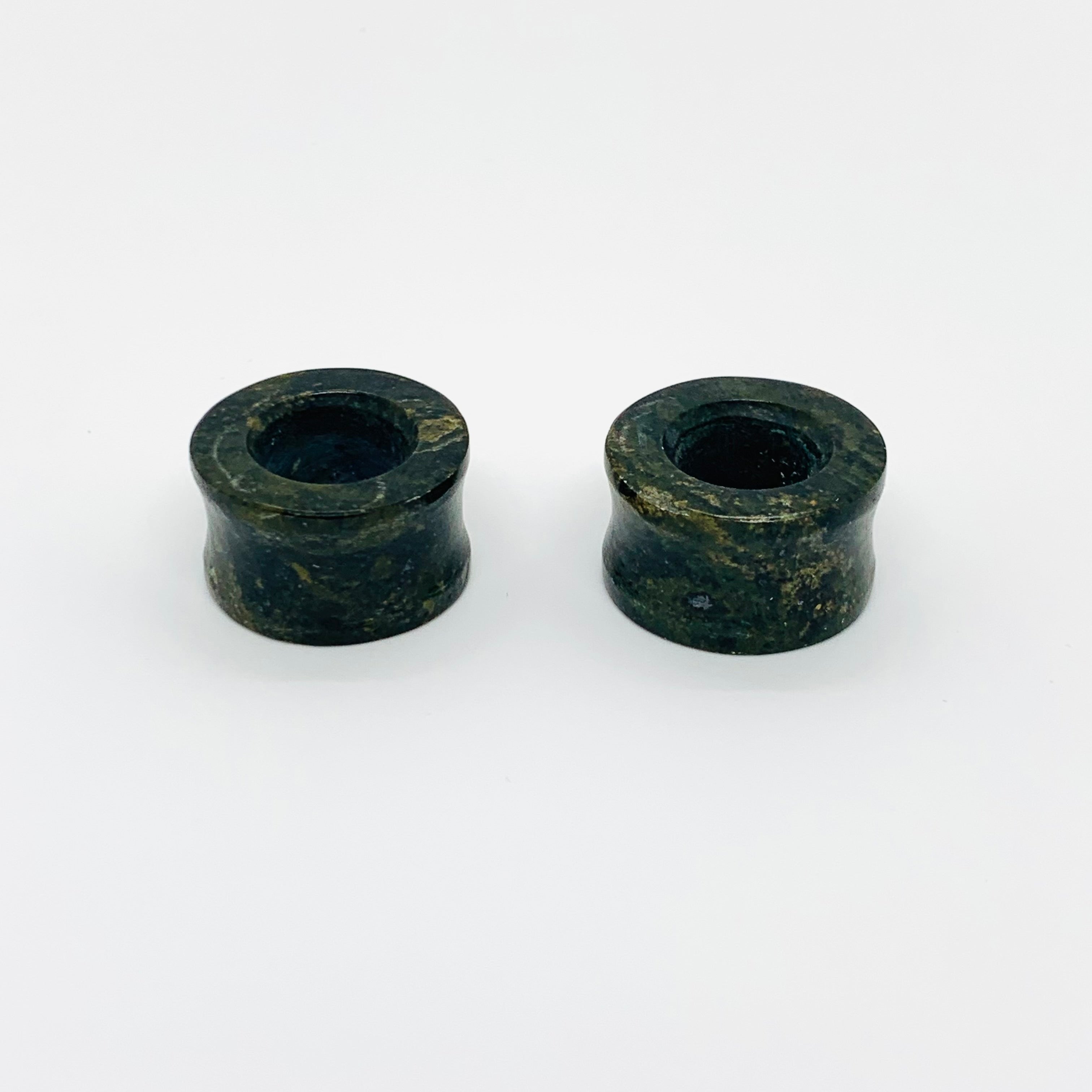 Earrings Jade plugs 7/8”