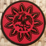 Patch - Mexica Flag 3 inches (Red/Black)