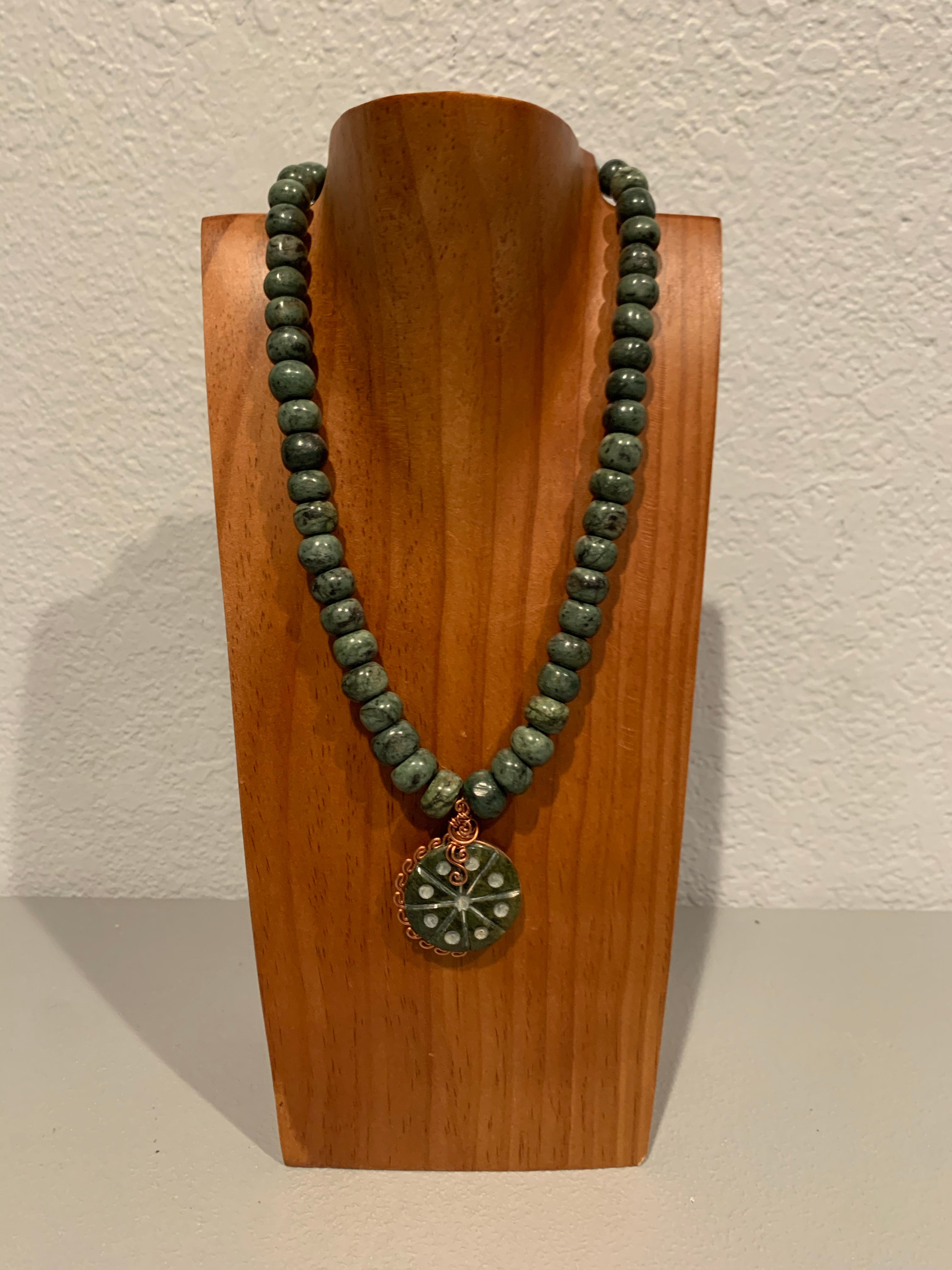 Necklace - Guatamala Jade Peyote 8