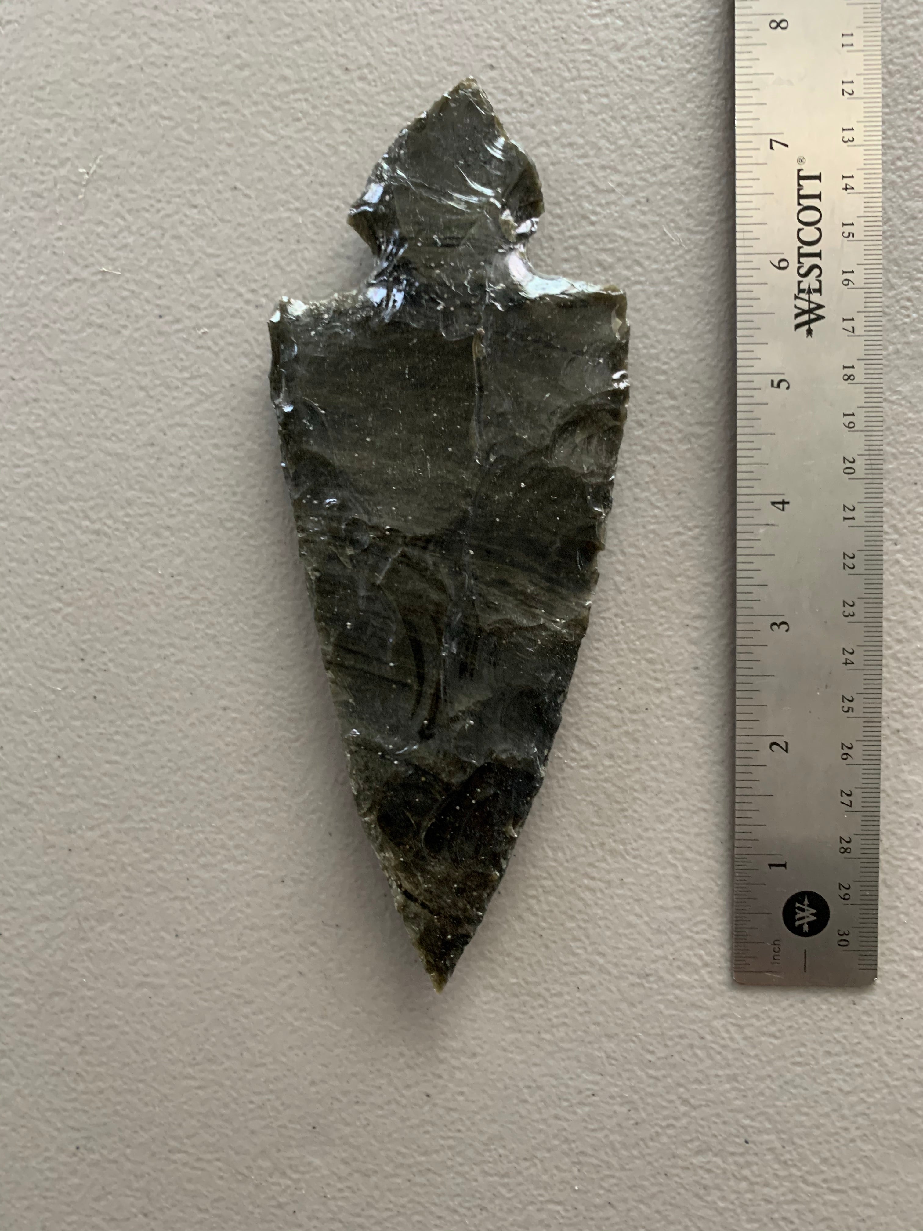 Obsidian - spear head w notch