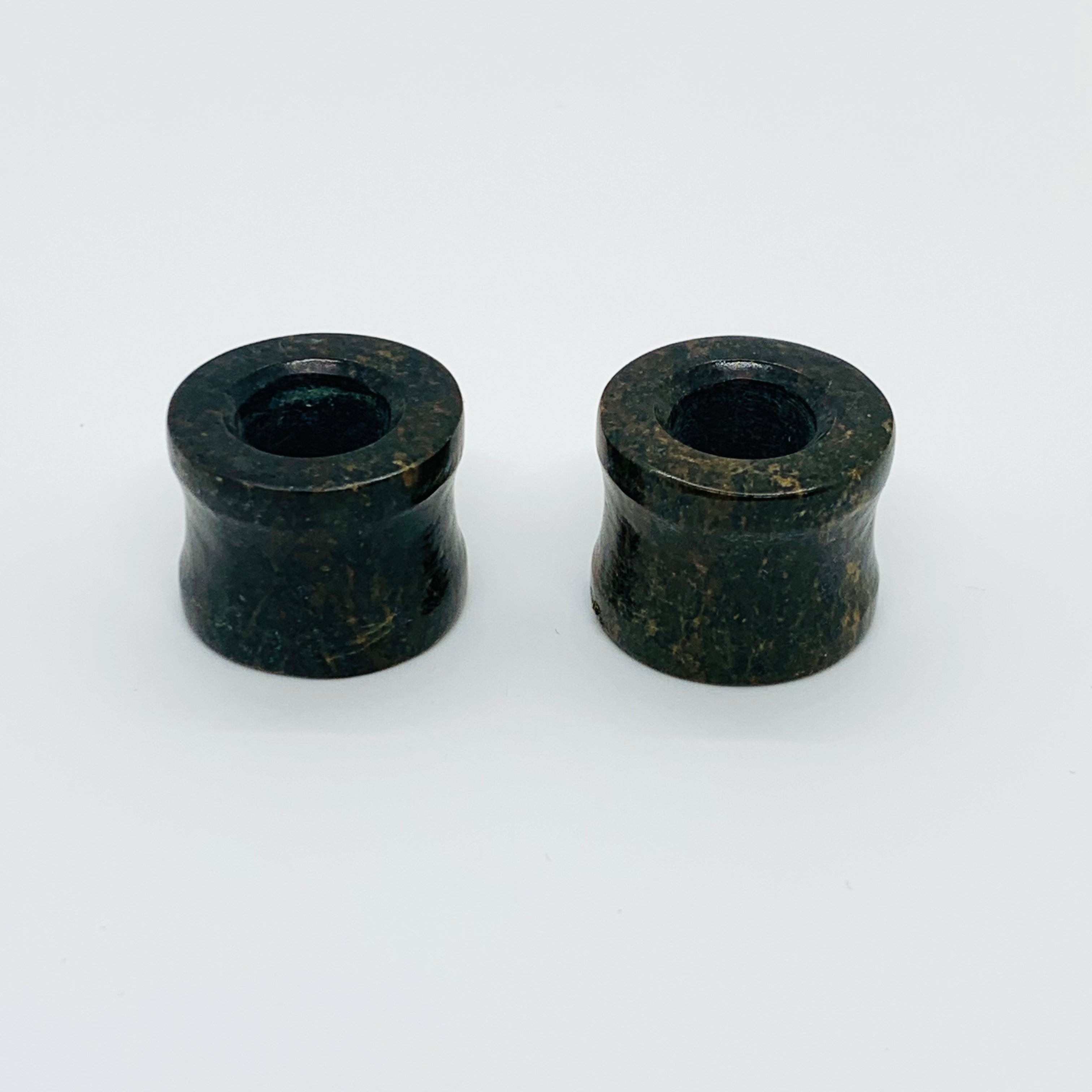 Earrings Jade plugs 3/4”