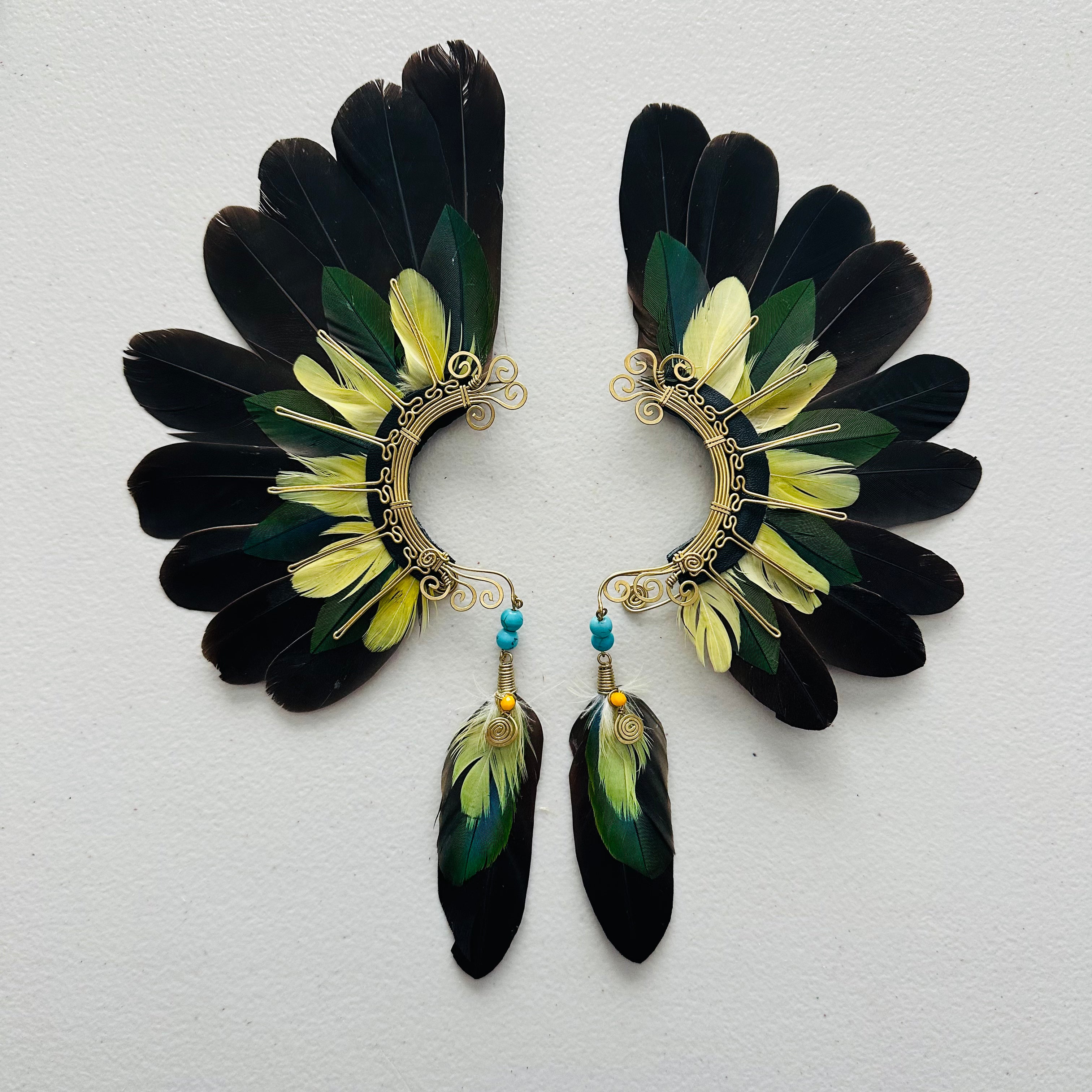 Feather wing cuff Earrings 962