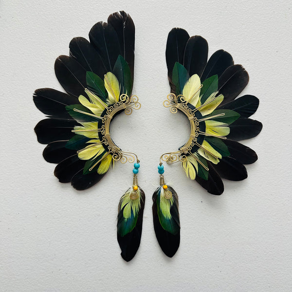 Feather wing cuff Earrings 962