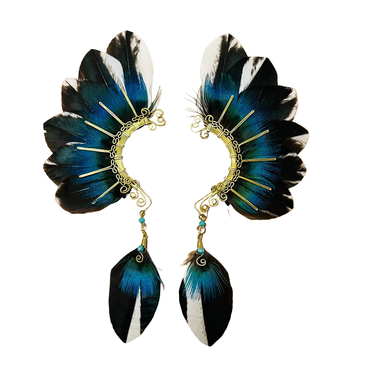 Feather wing cuff Earrings 1305