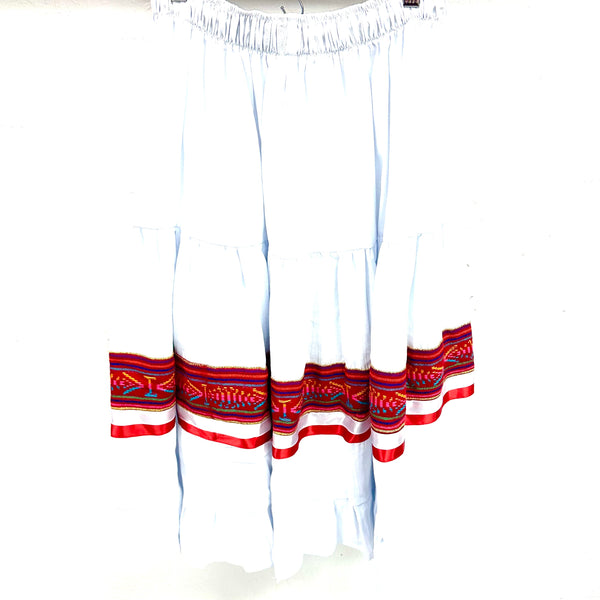 Skirt - White/Red