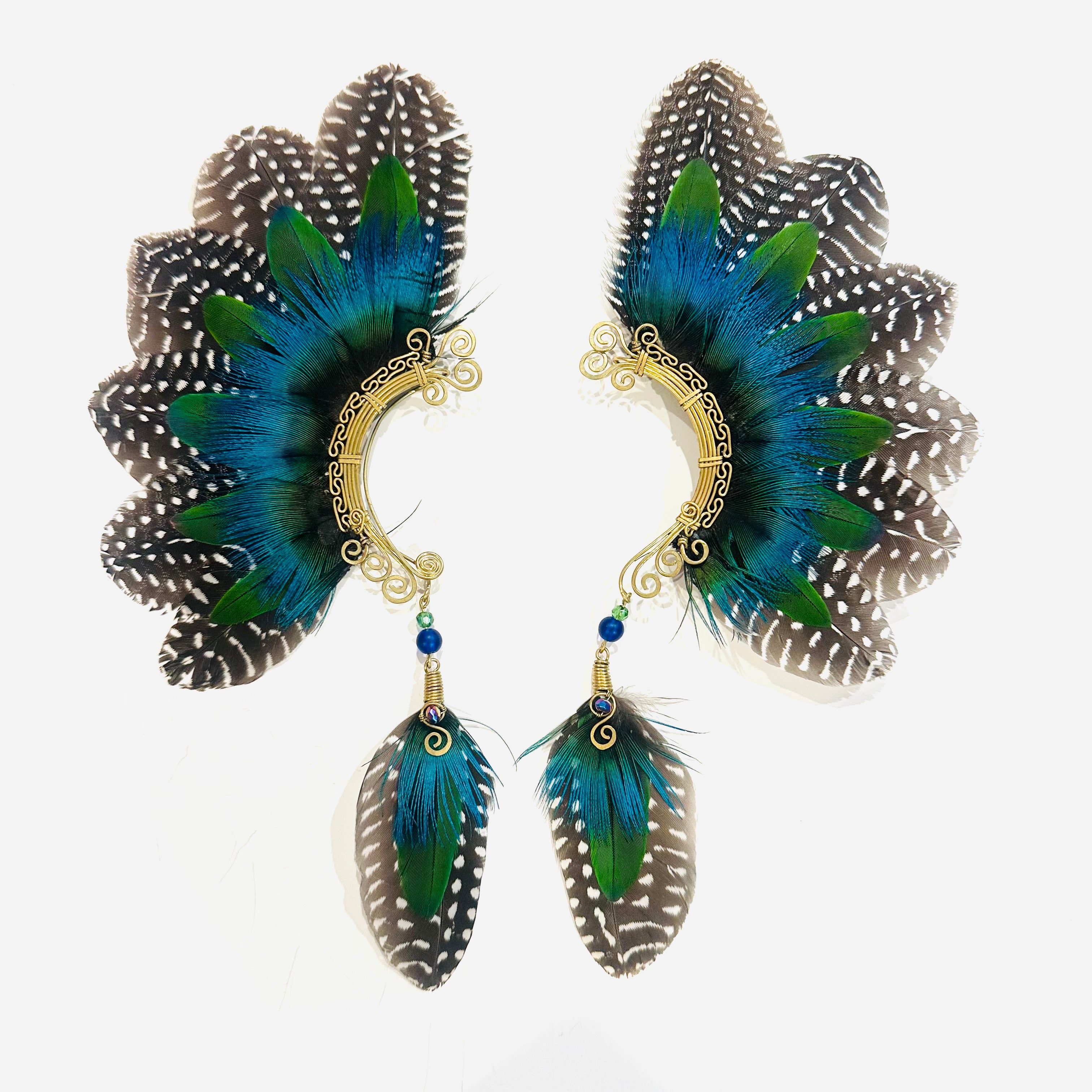 Feather wing cuff Earrings 1155