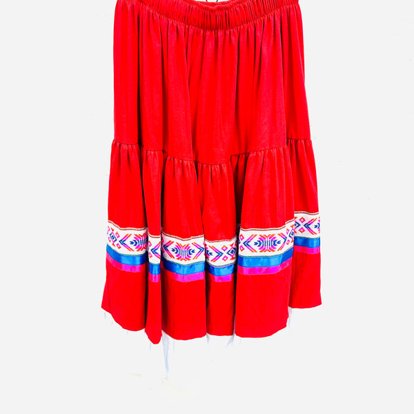 Skirt - Red/White