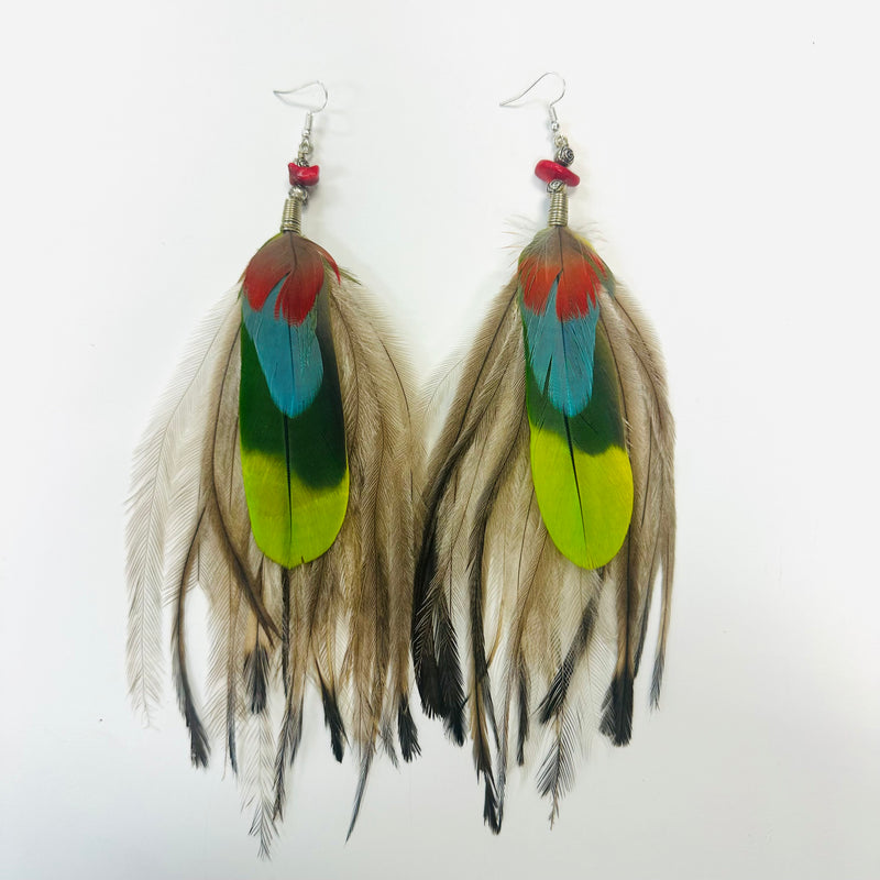 Feather Earrings - Long - 9