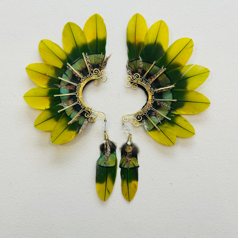 Feather wing cuff Earrings 953