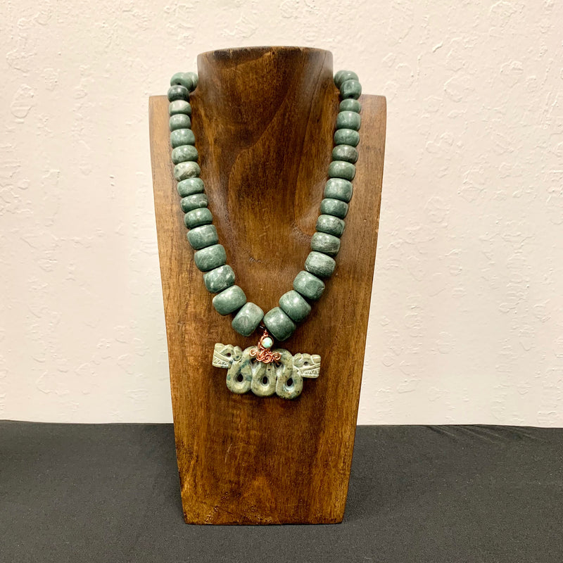 Necklace - Guatamala Jade Quetzalcoatl 53